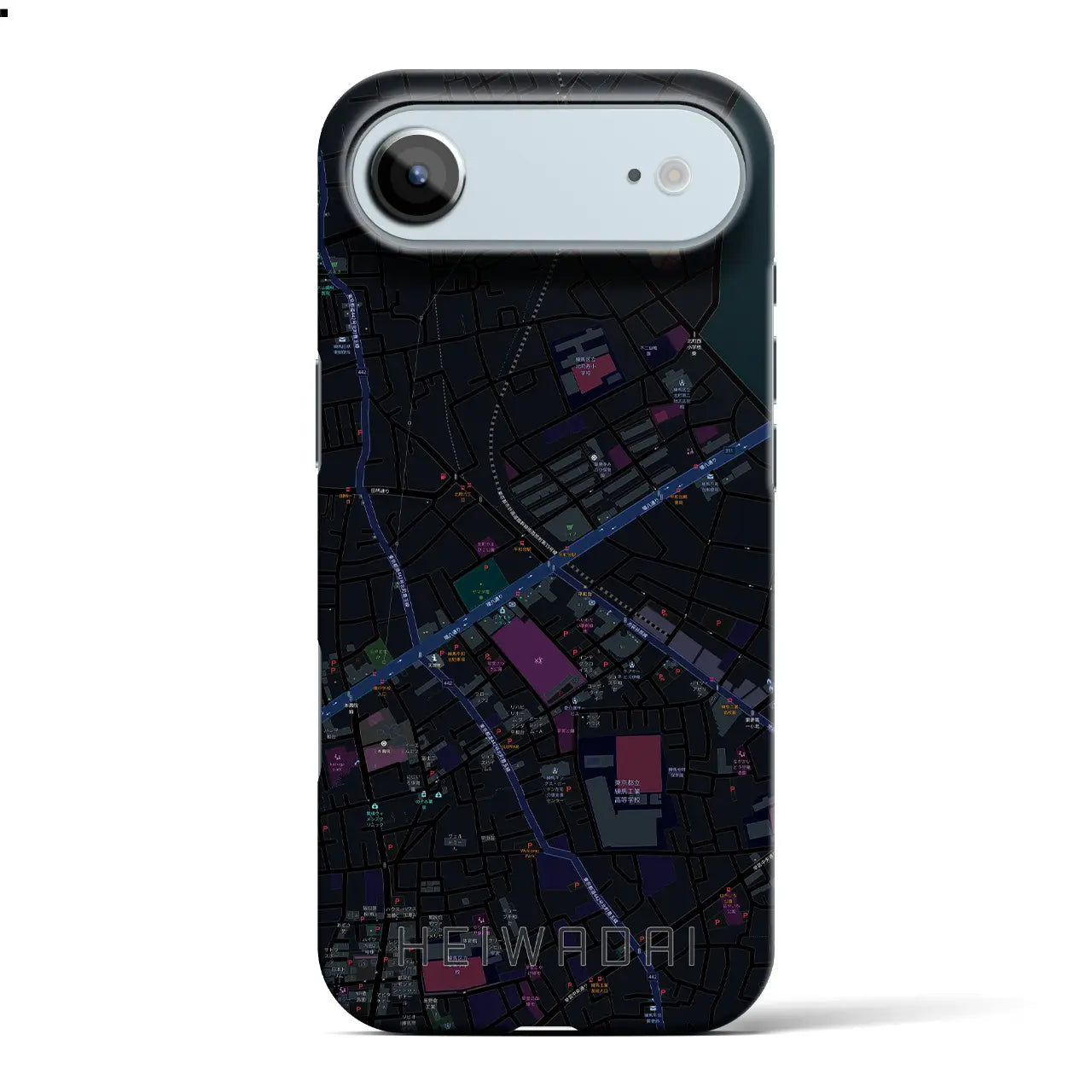【平和台(東京都)】地図柄iPhoneケース(バックカバータイプ)