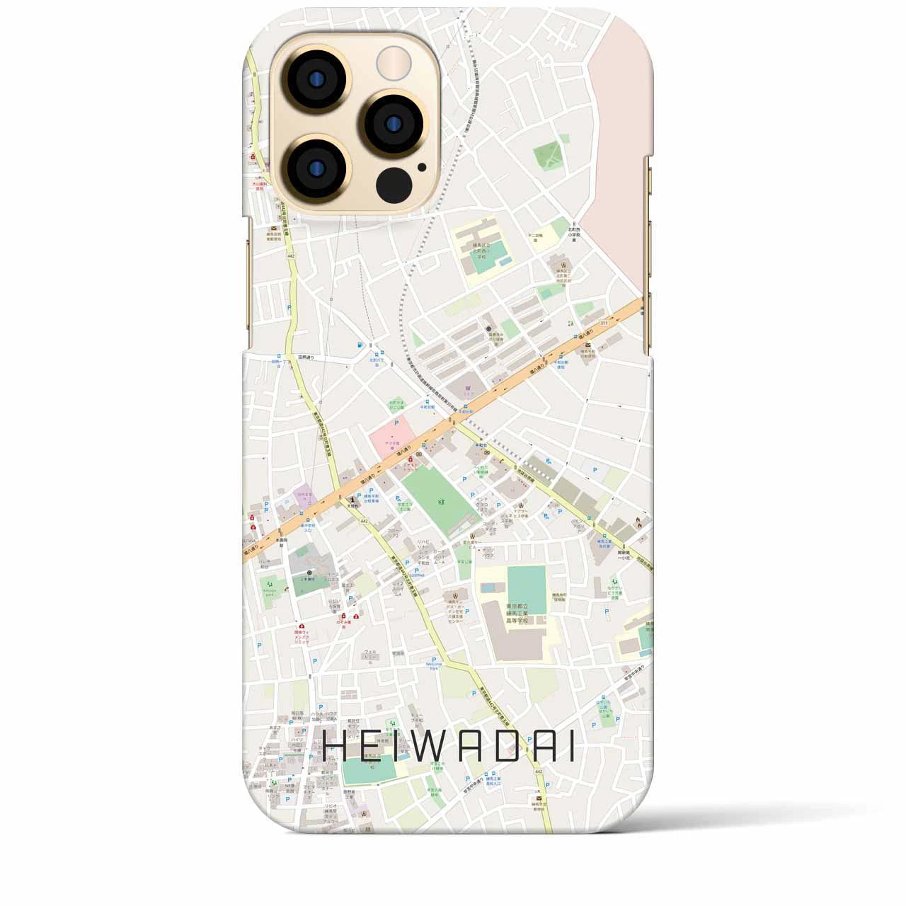 【平和台(東京都)】地図柄iPhoneケース(バックカバータイプ)