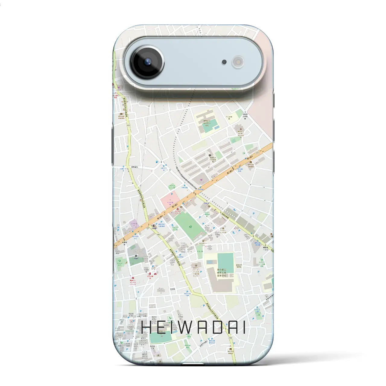 【平和台(東京都)】地図柄iPhoneケース(バックカバータイプ)
