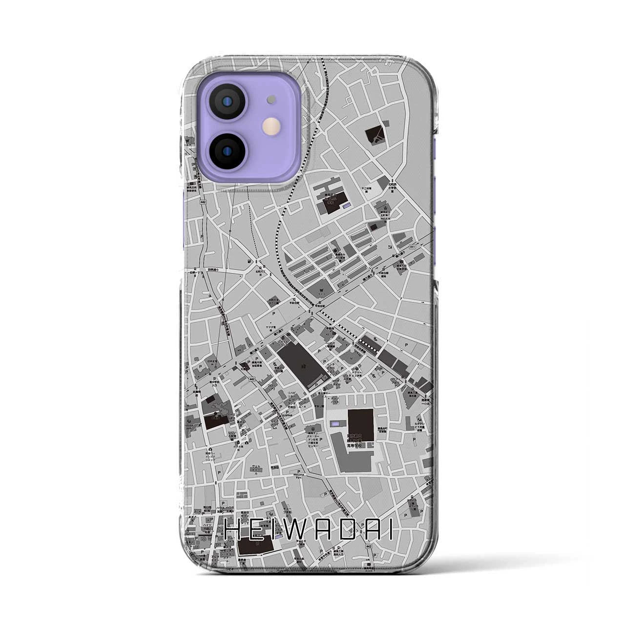 【平和台(東京都)】地図柄iPhoneケース(クリアタイプ)