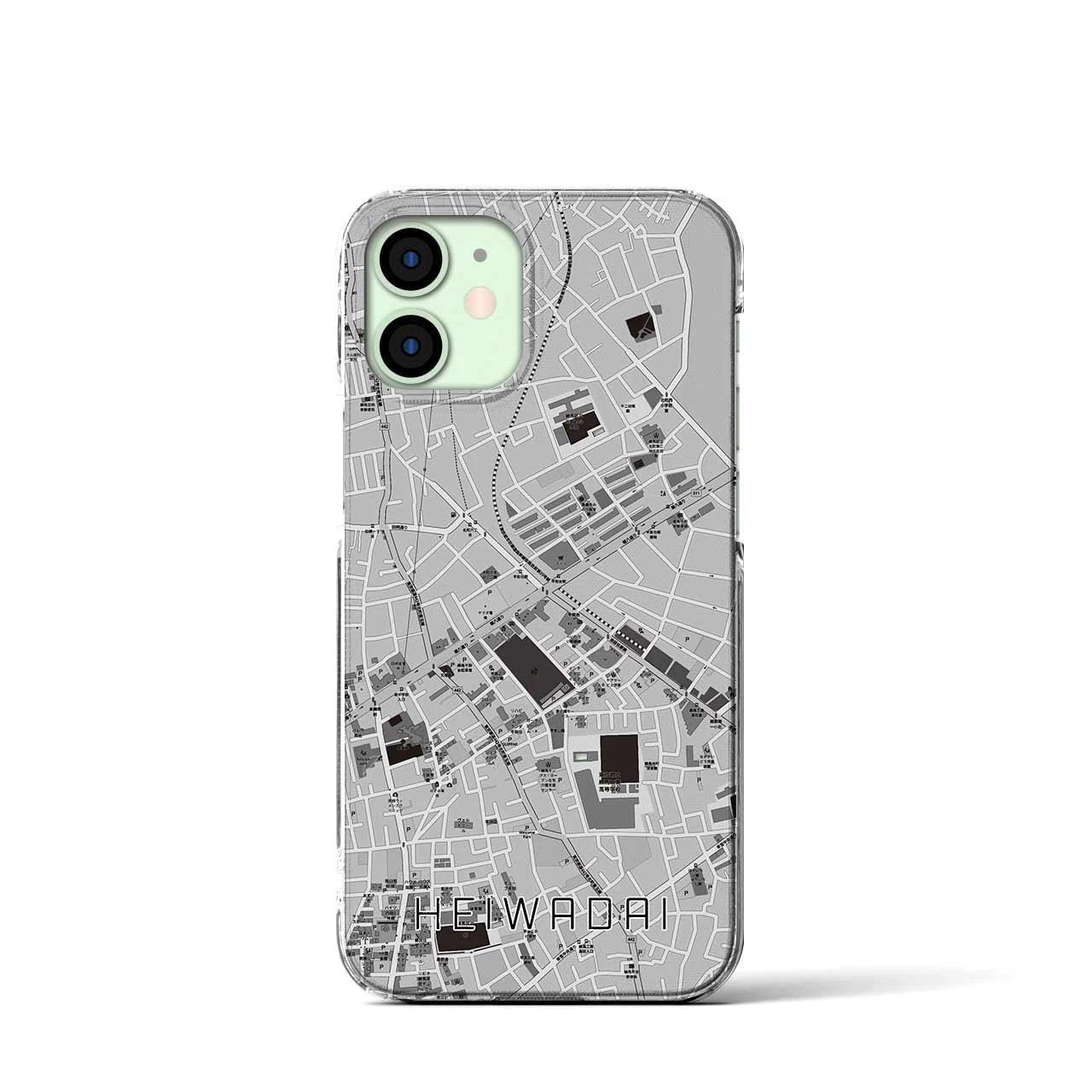 【平和台(東京都)】地図柄iPhoneケース(クリアタイプ)