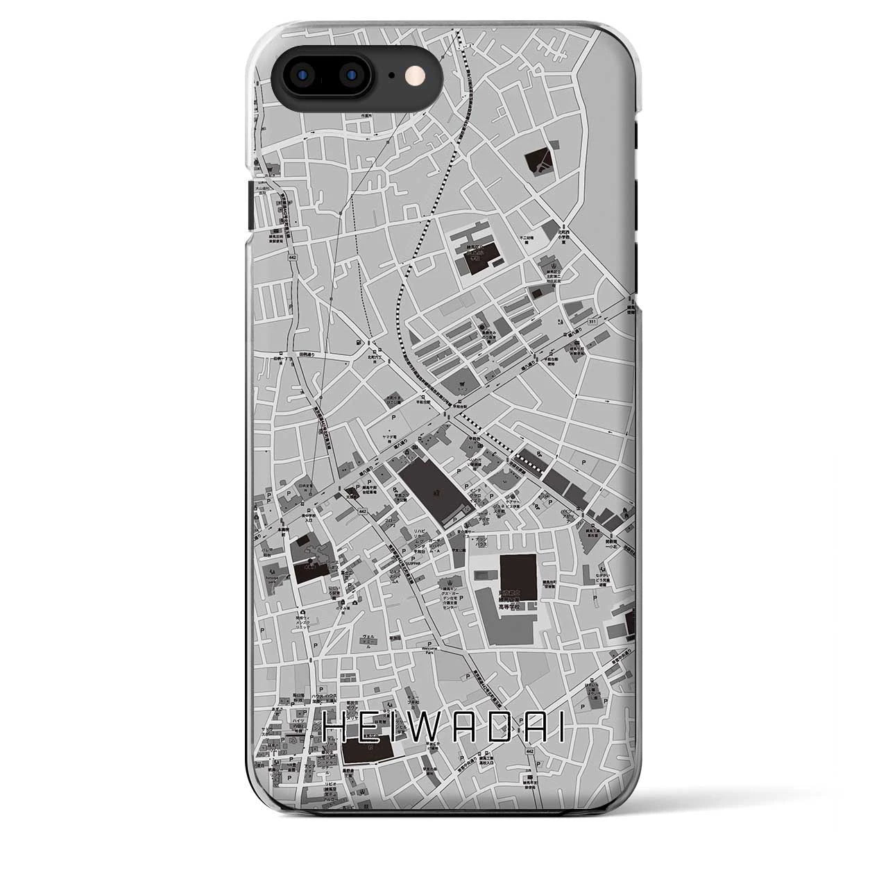 【平和台(東京都)】地図柄iPhoneケース(クリアタイプ)