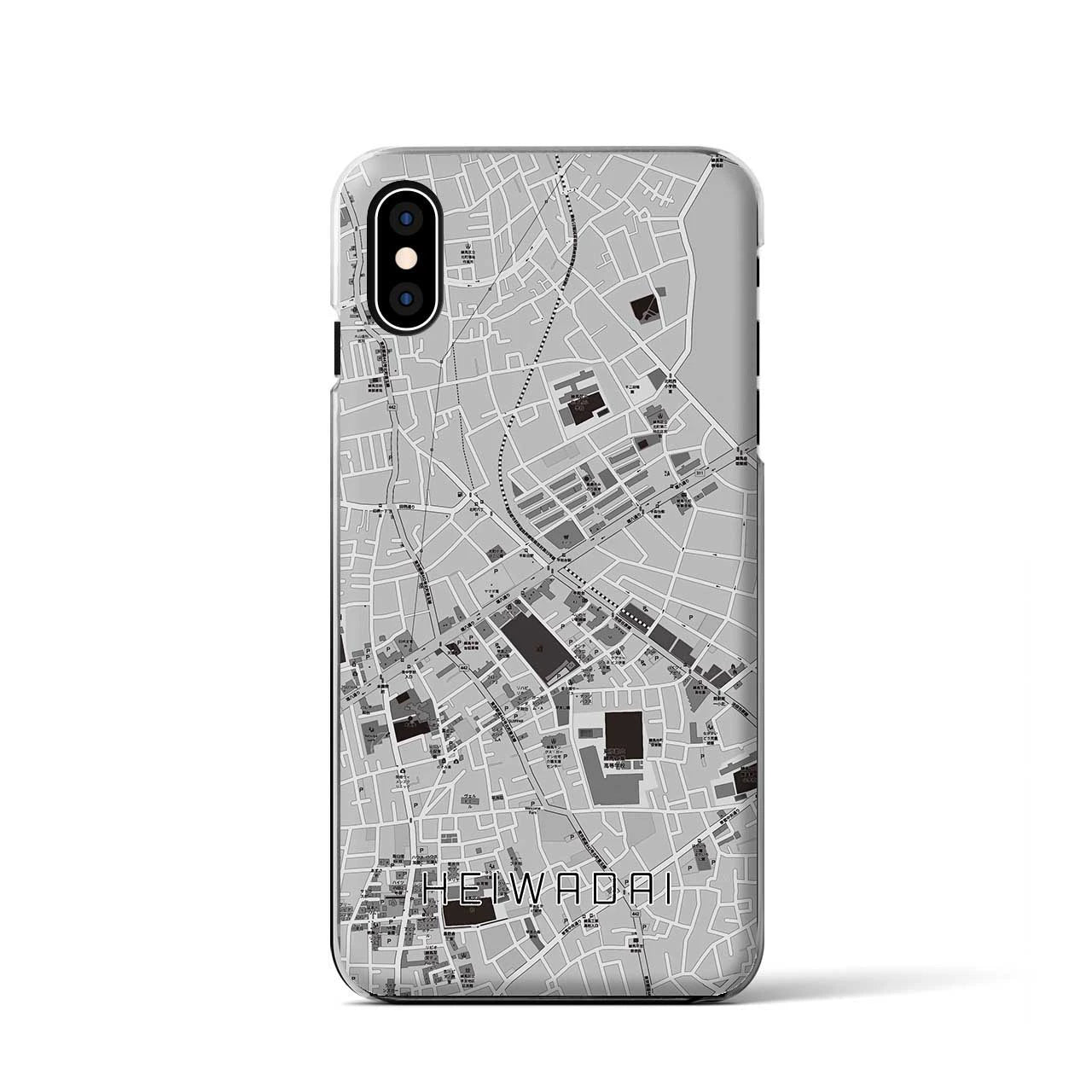 【平和台(東京都)】地図柄iPhoneケース(クリアタイプ)