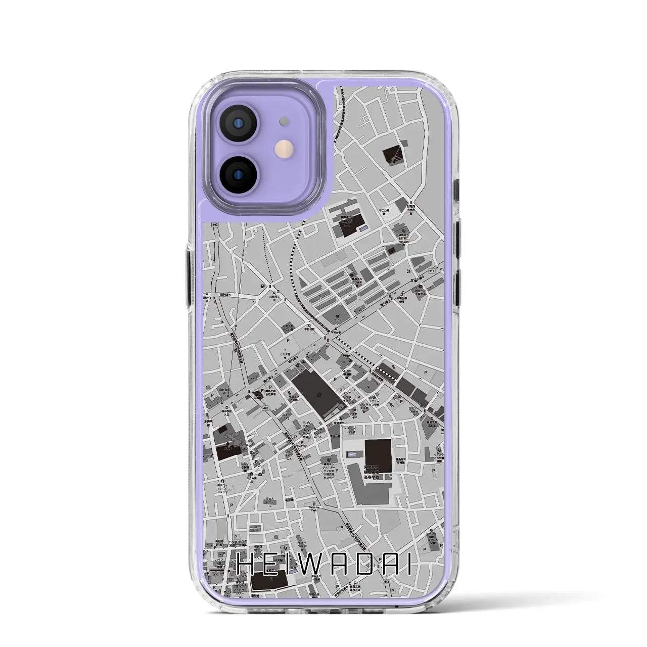 【平和台(東京都)】地図柄iPhoneケース(MagSafeタイプ)