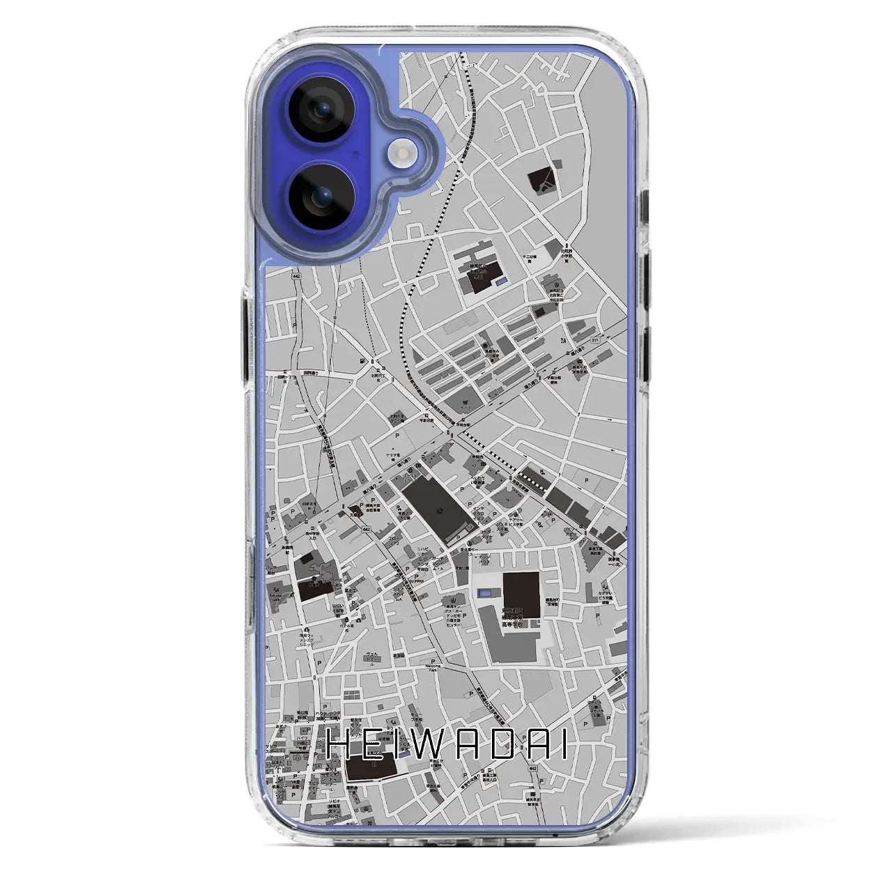 【平和台(東京都)】地図柄iPhoneケース(MagSafeタイプ)