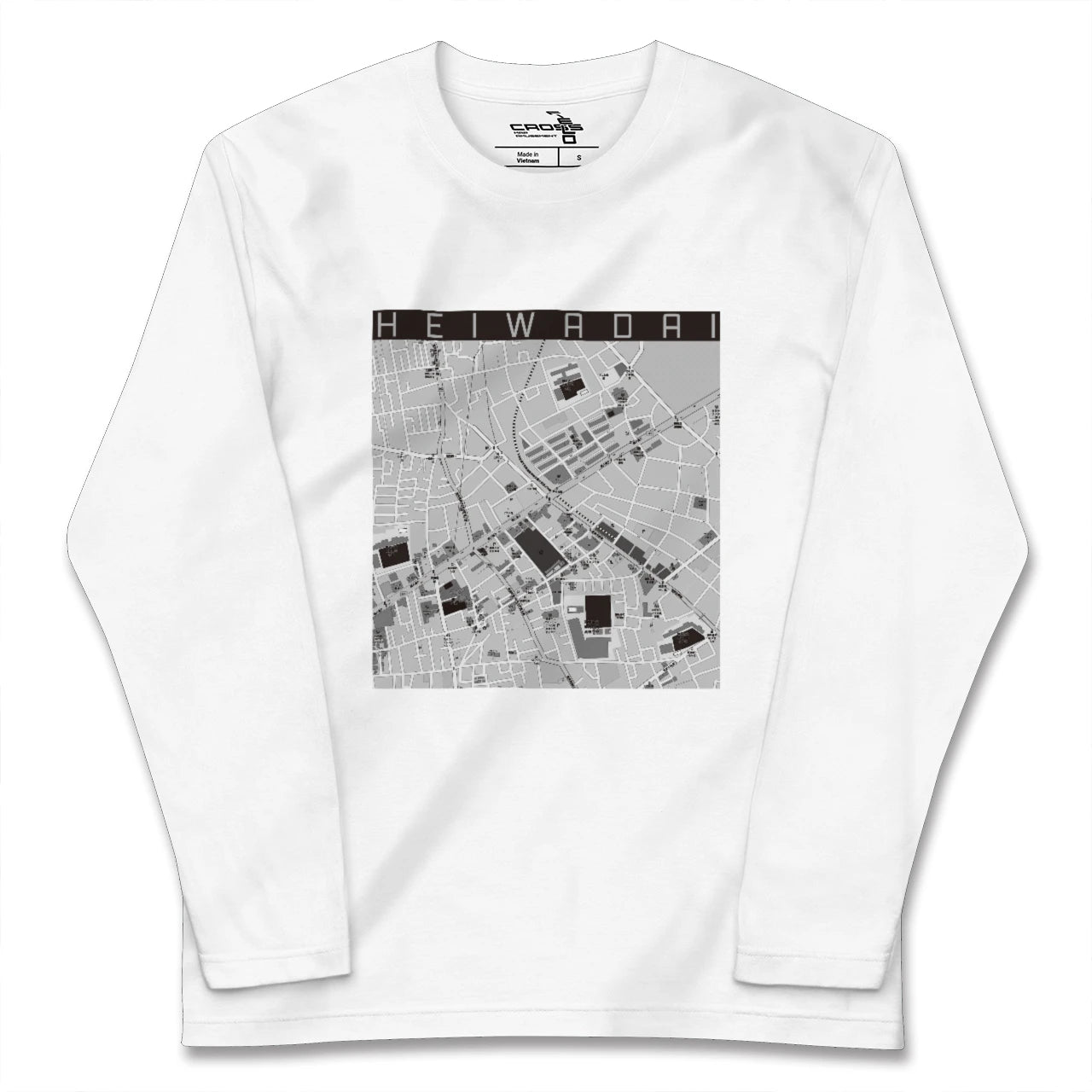 【平和台(東京都)】地図柄ロングスリーブTシャツ