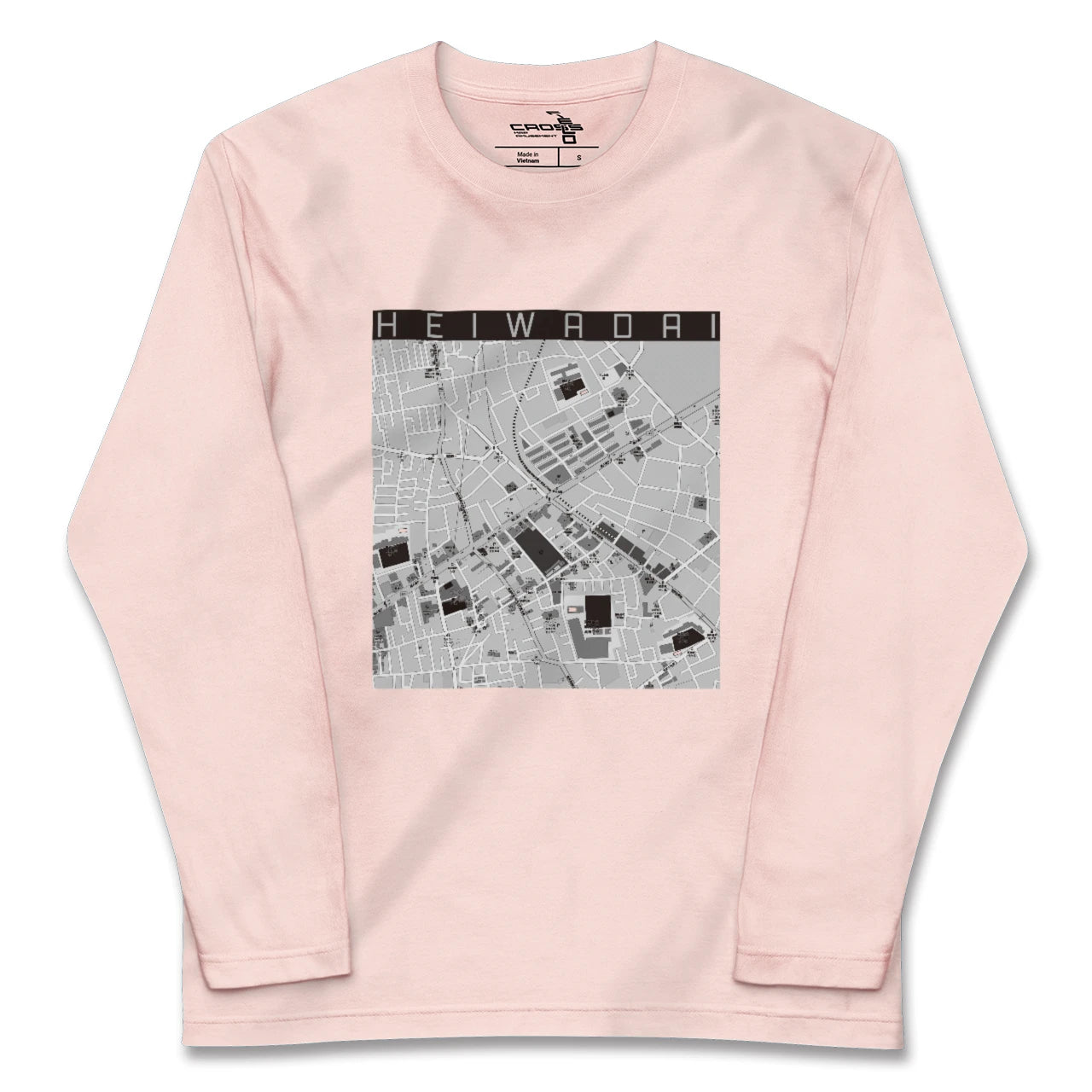 【平和台(東京都)】地図柄ロングスリーブTシャツ
