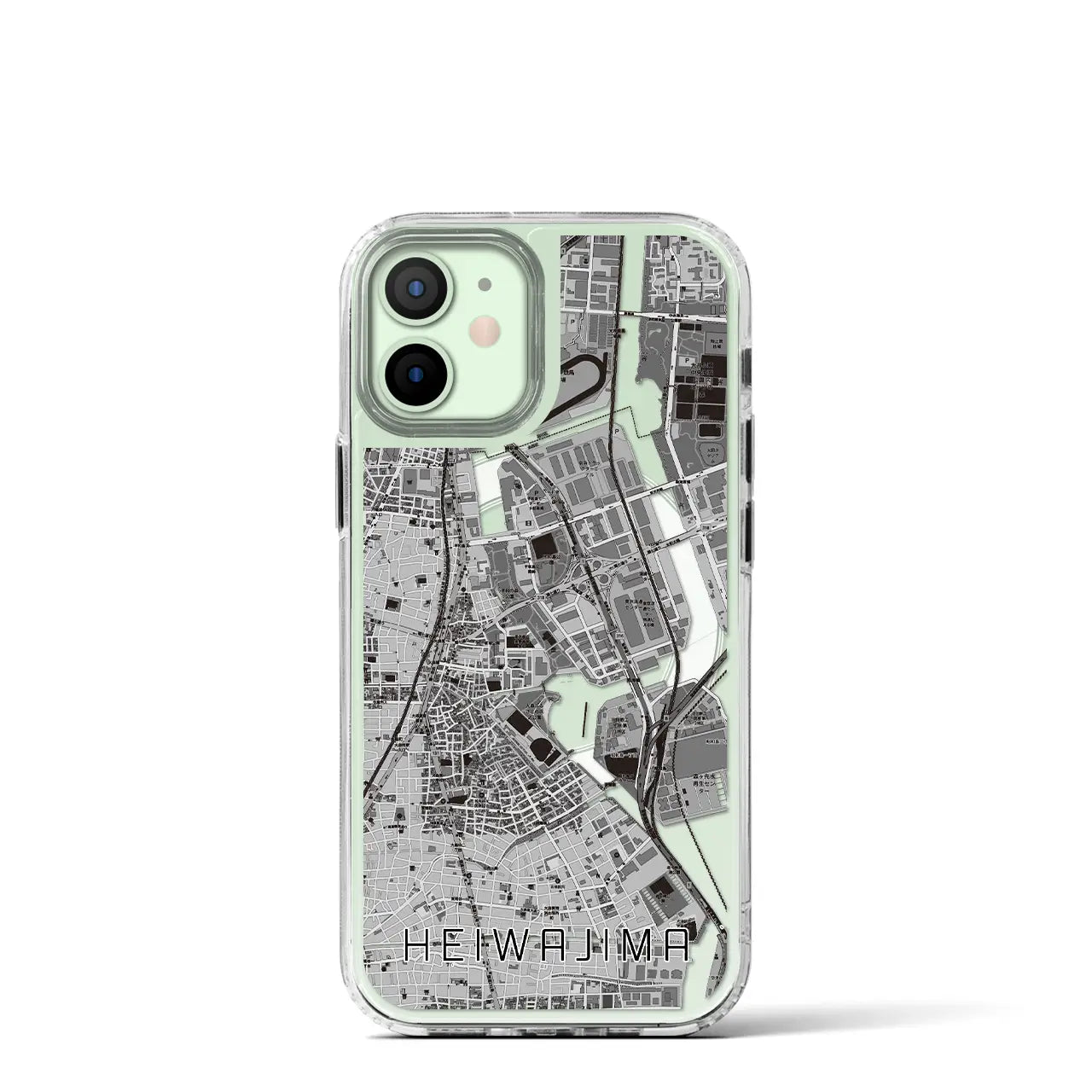 【平和島(東京都)】地図柄iPhoneケース(MagSafeタイプ)