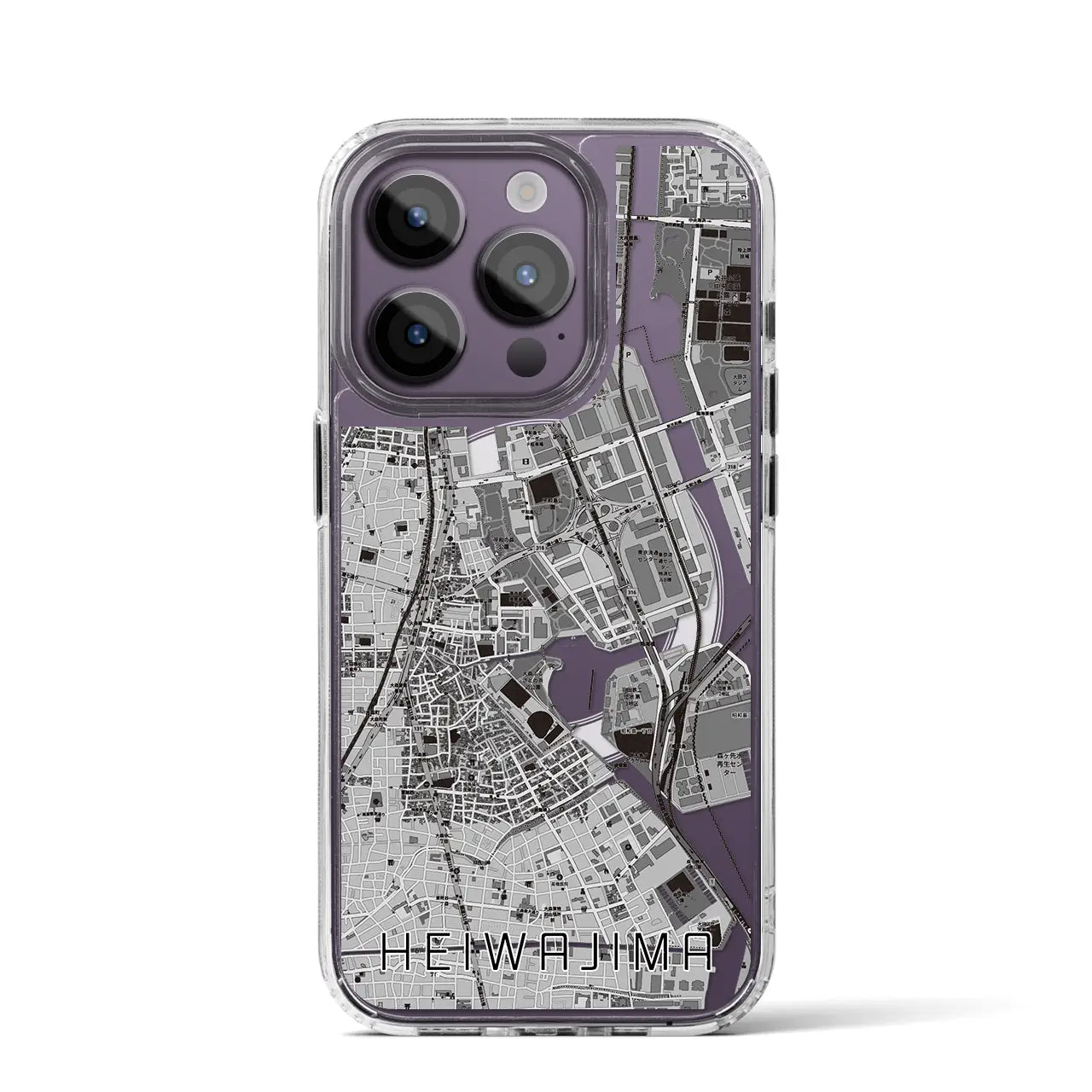 【平和島(東京都)】地図柄iPhoneケース(MagSafeタイプ)