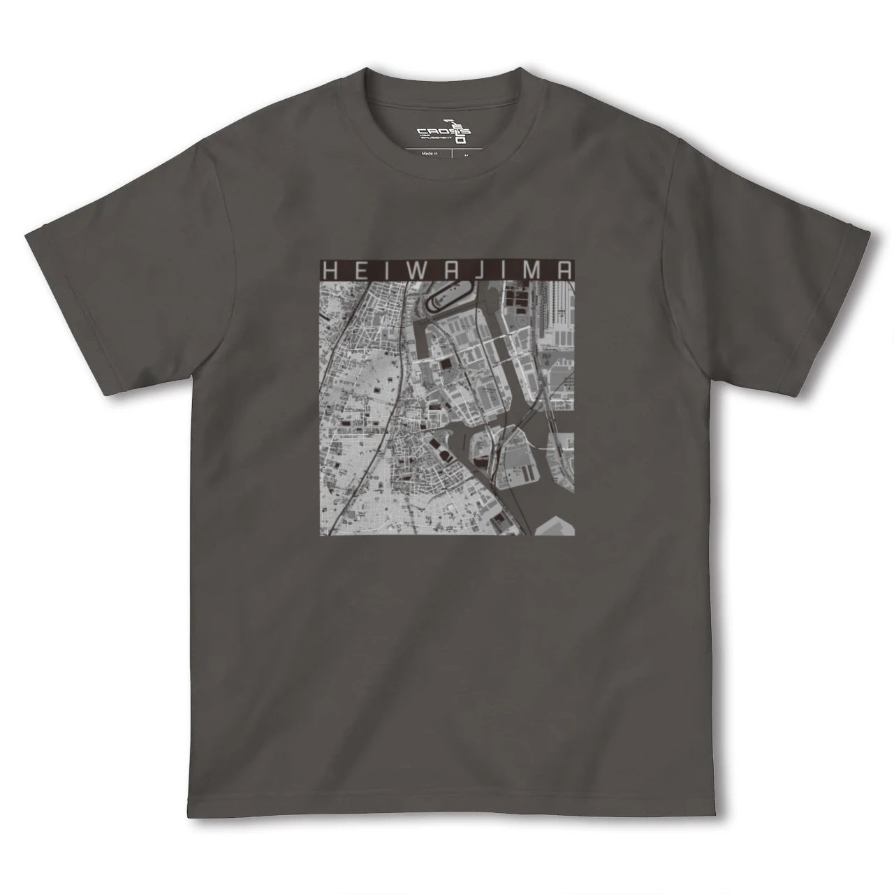 【平和島(東京都)】地図柄ヘビーウェイトTシャツ
