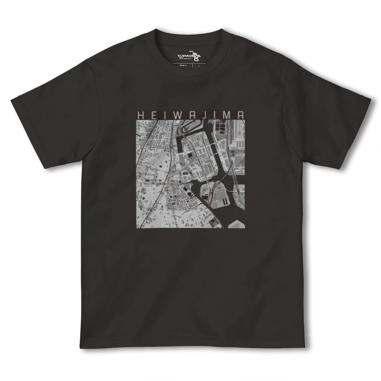 【平和島(東京都)】地図柄ヘビーウェイトTシャツ