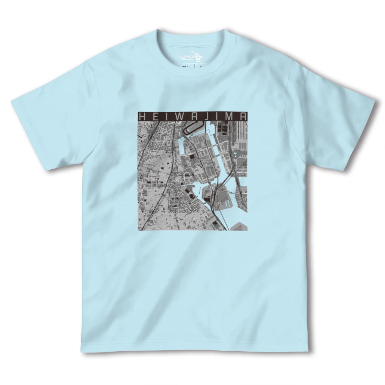 【平和島(東京都)】地図柄ヘビーウェイトTシャツ