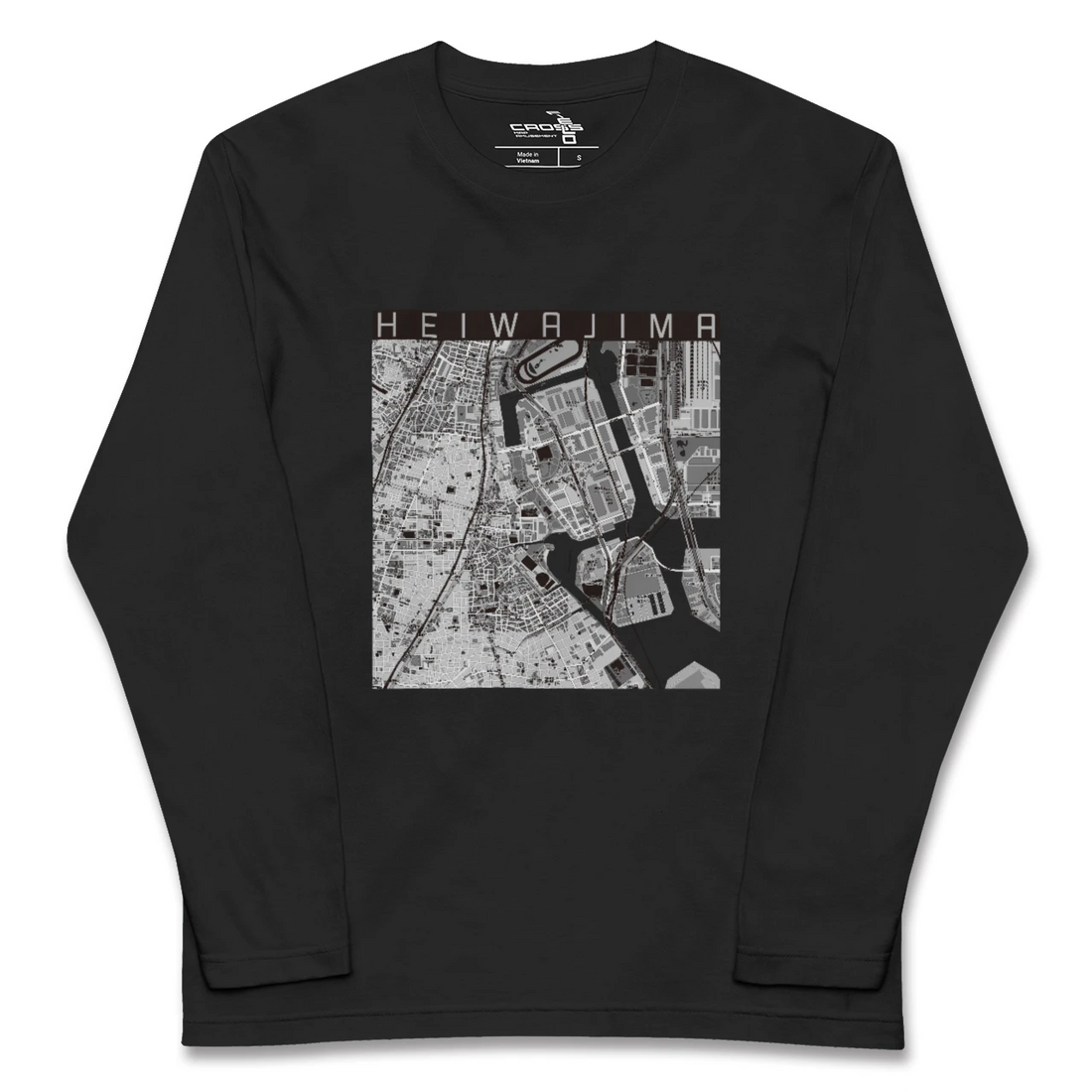 【平和島(東京都)】地図柄ロングスリーブTシャツ