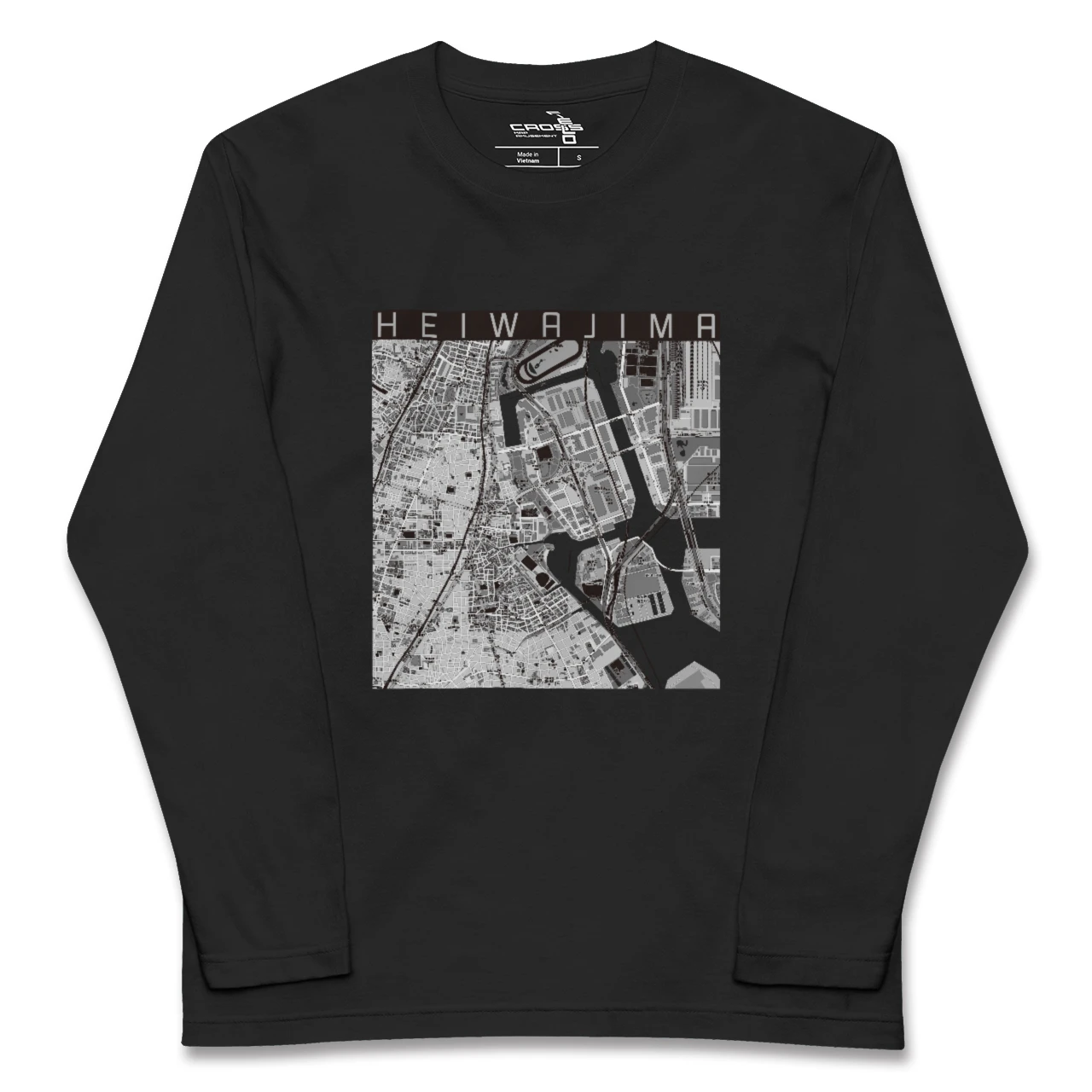 【平和島(東京都)】地図柄ロングスリーブTシャツ