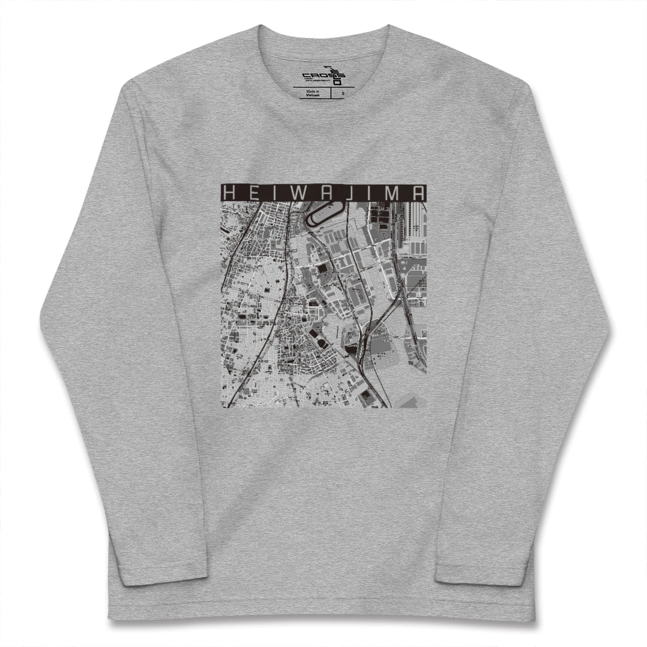 【平和島(東京都)】地図柄ロングスリーブTシャツ