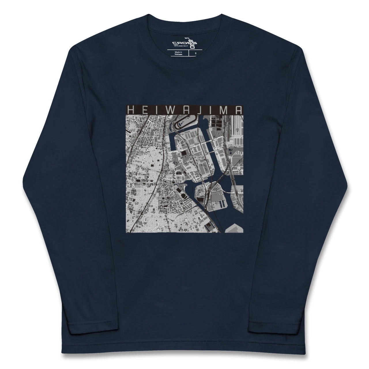 【平和島(東京都)】地図柄ロングスリーブTシャツ