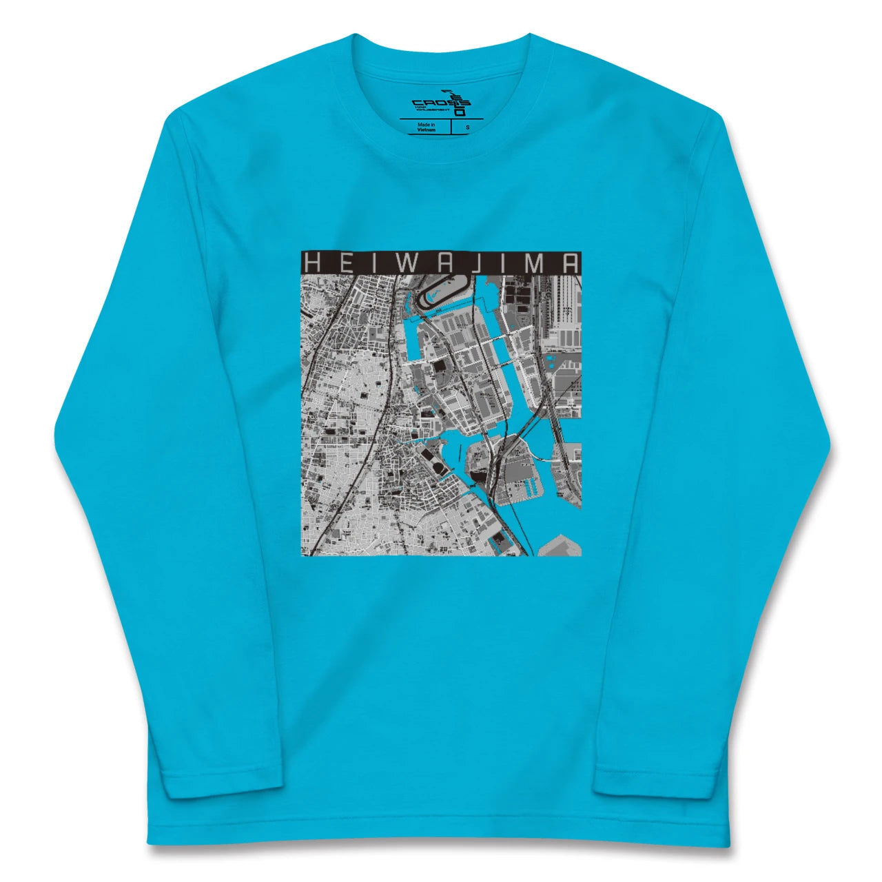 【平和島(東京都)】地図柄ロングスリーブTシャツ