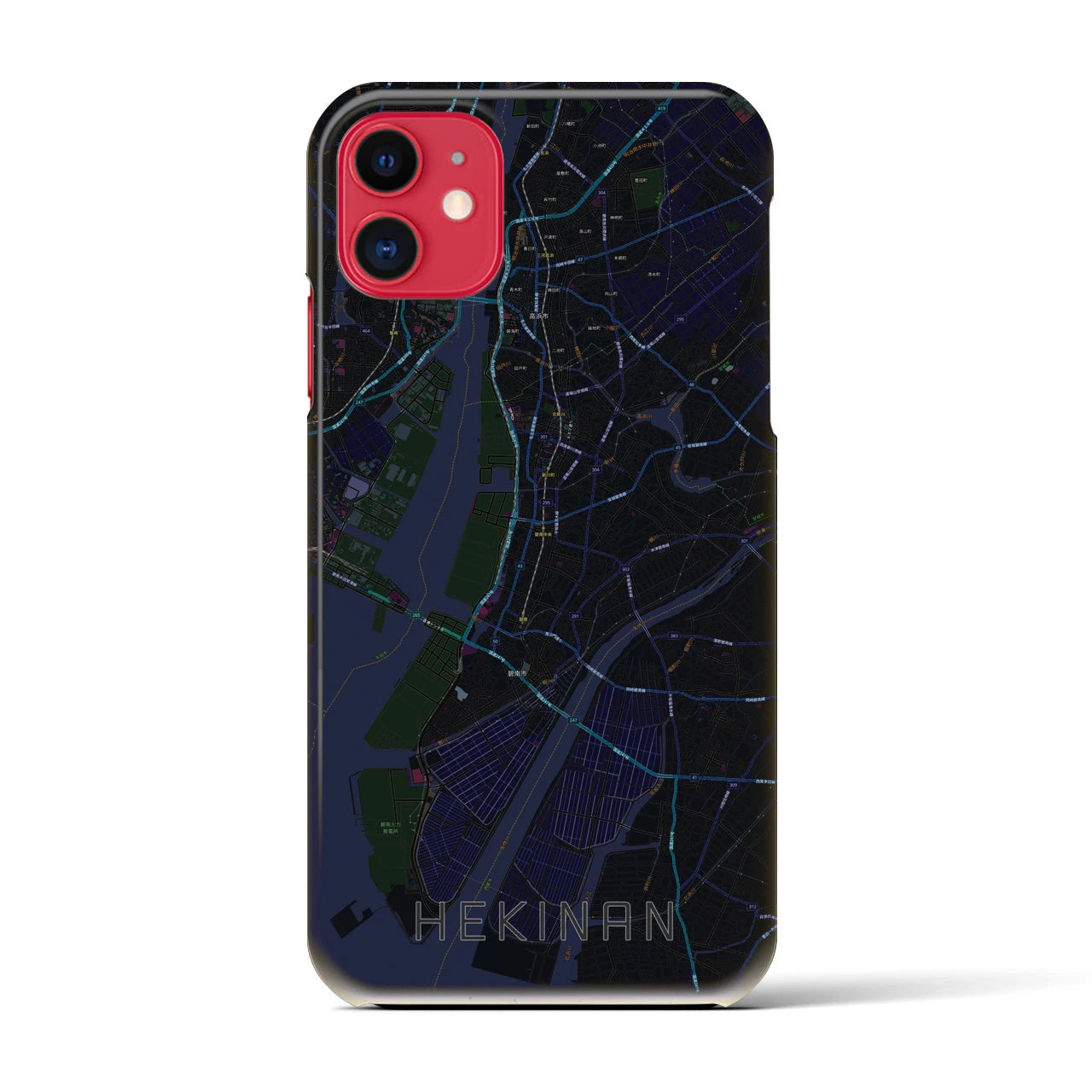【碧南(愛知県)】地図柄iPhoneケース(バックカバータイプ)