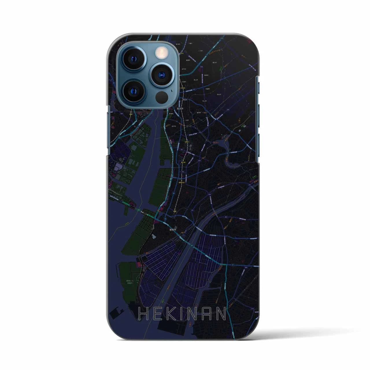 【碧南(愛知県)】地図柄iPhoneケース(バックカバータイプ)