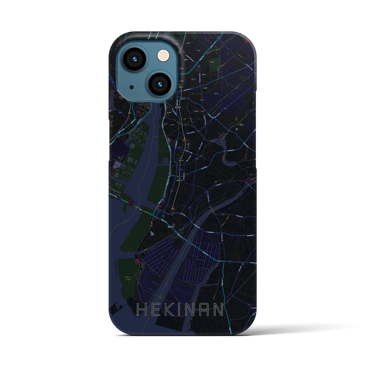 【碧南(愛知県)】地図柄iPhoneケース(バックカバータイプ)