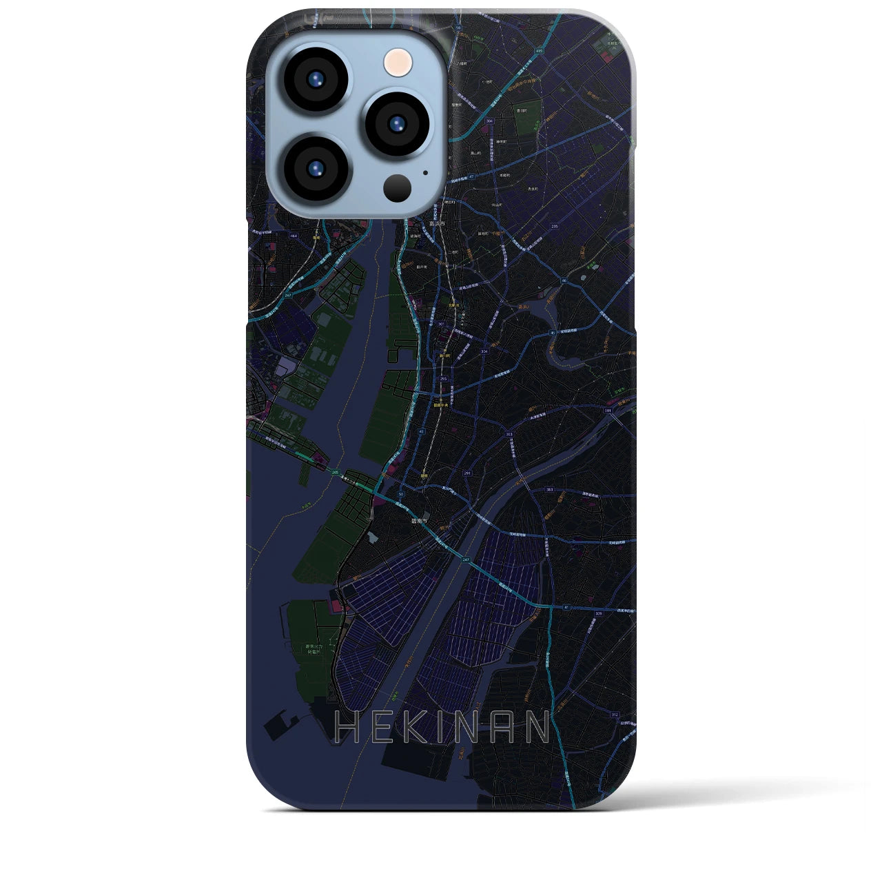 【碧南(愛知県)】地図柄iPhoneケース(バックカバータイプ)