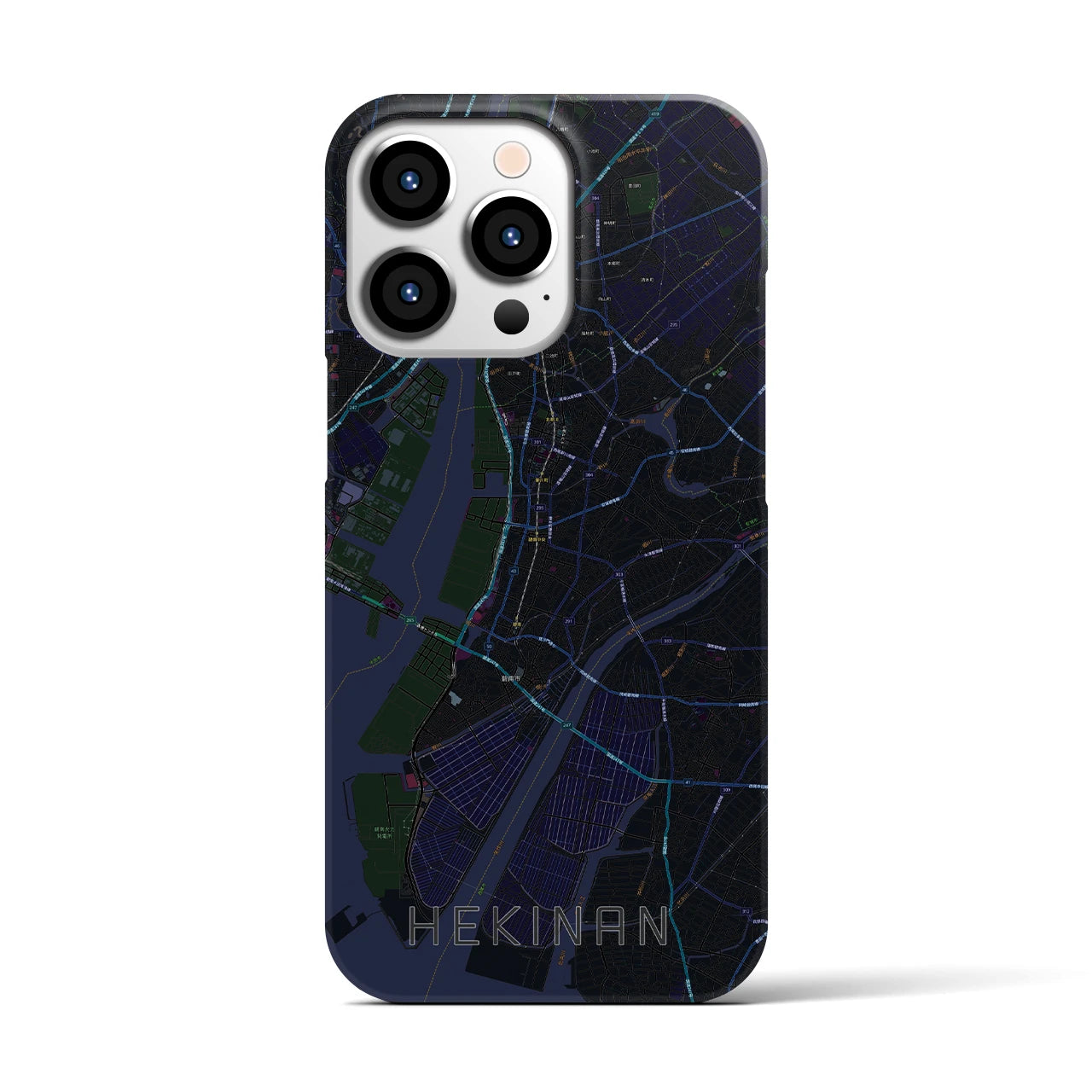 【碧南(愛知県)】地図柄iPhoneケース(バックカバータイプ)