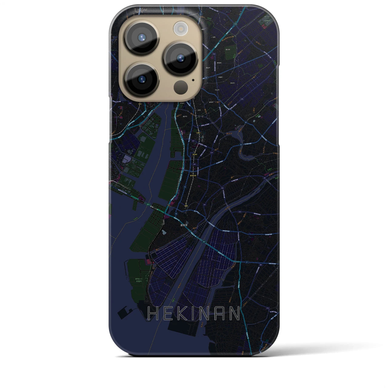 【碧南(愛知県)】地図柄iPhoneケース(バックカバータイプ)