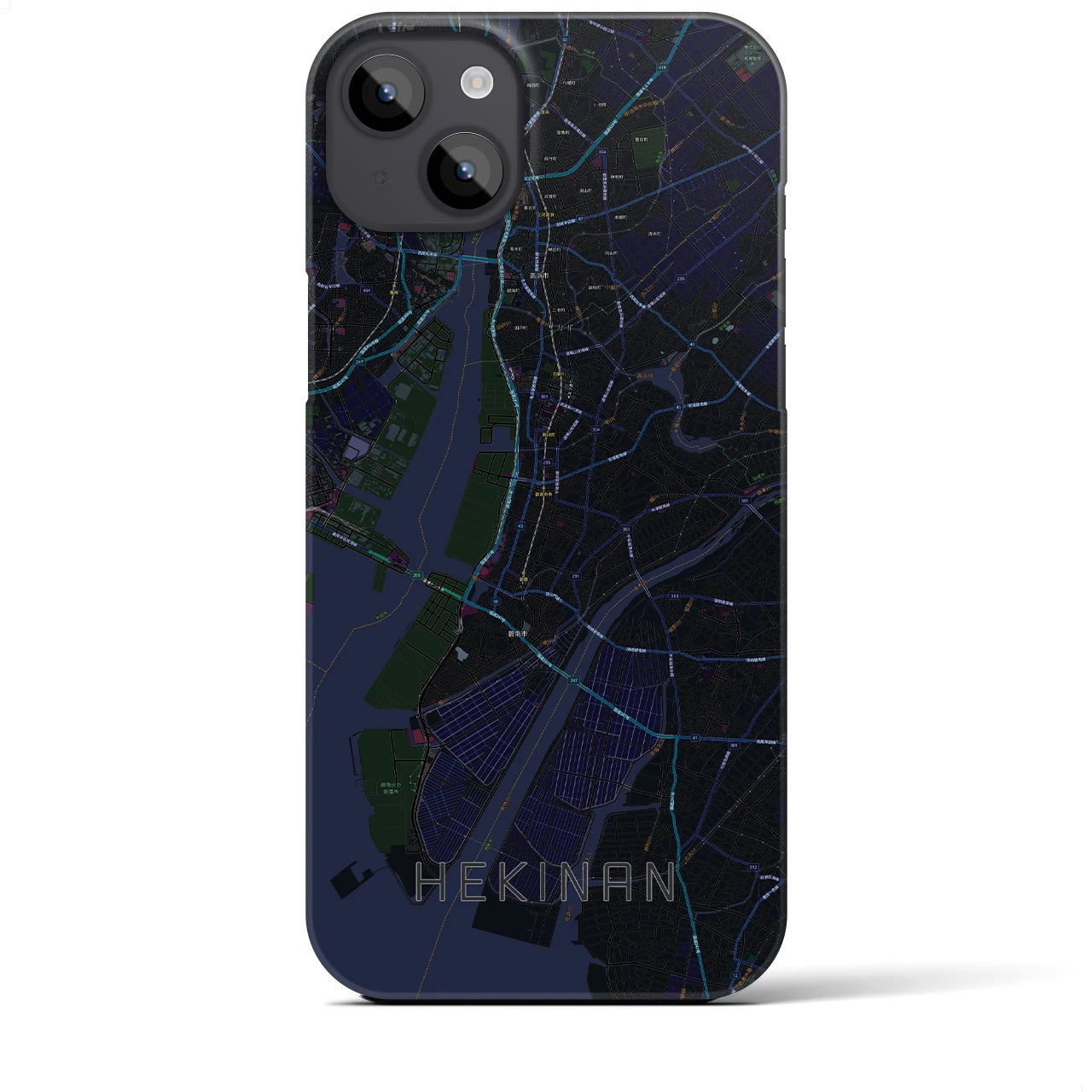 【碧南(愛知県)】地図柄iPhoneケース(バックカバータイプ)