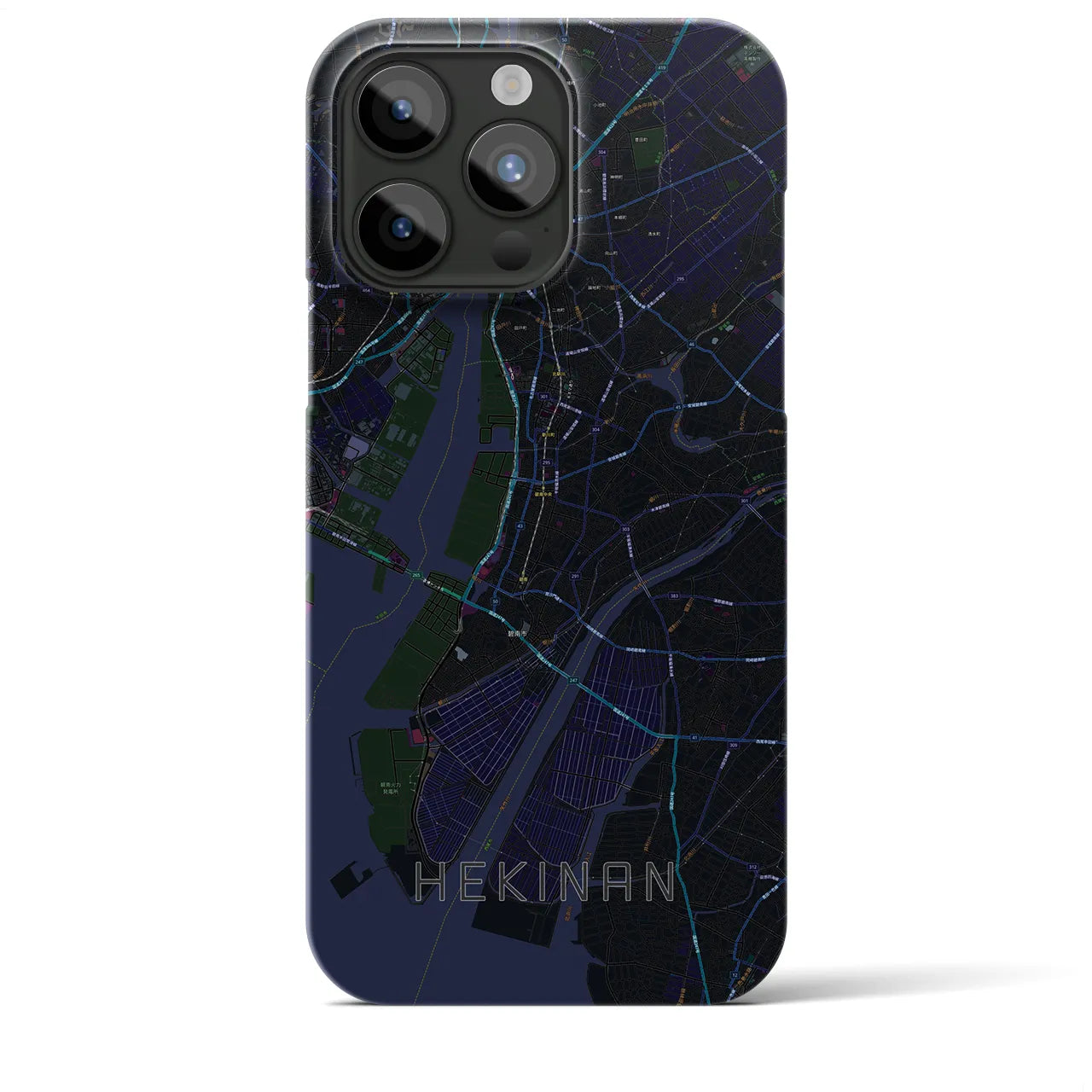 【碧南(愛知県)】地図柄iPhoneケース(バックカバータイプ)