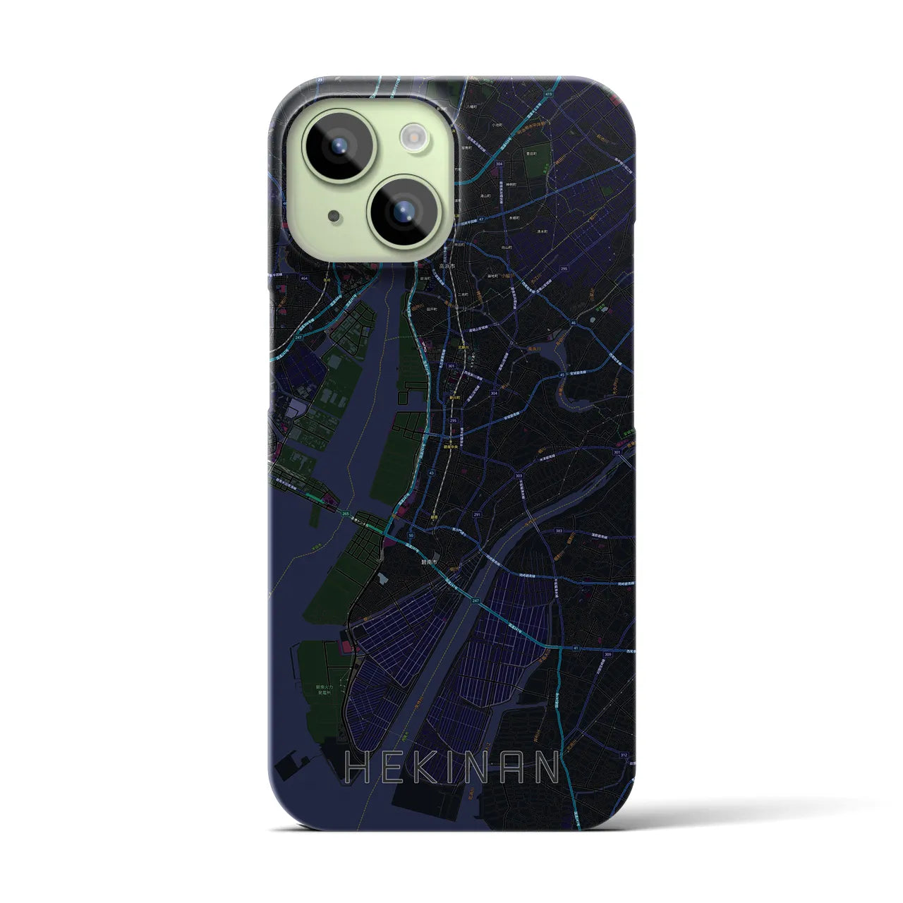 【碧南(愛知県)】地図柄iPhoneケース(バックカバータイプ)