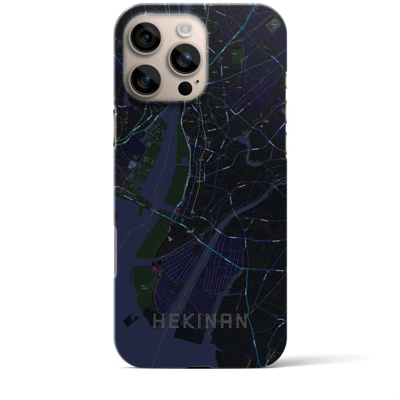 【碧南(愛知県)】地図柄iPhoneケース(バックカバータイプ)