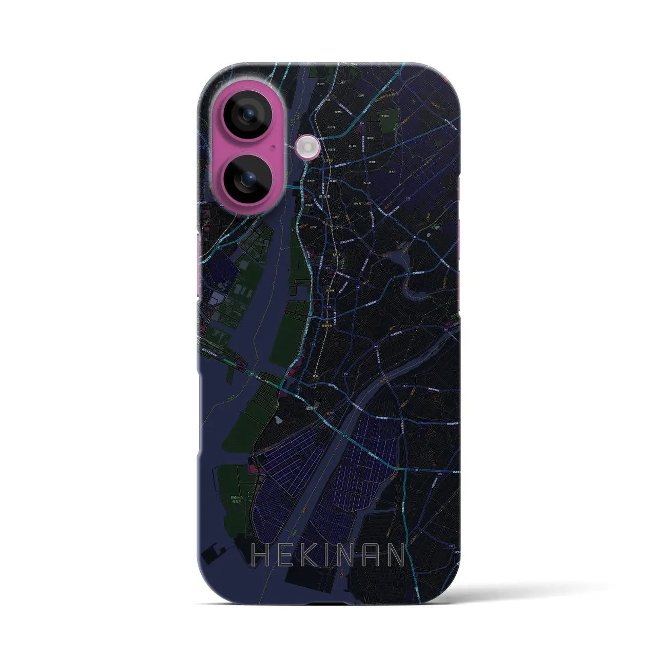 【碧南(愛知県)】地図柄iPhoneケース(バックカバータイプ)