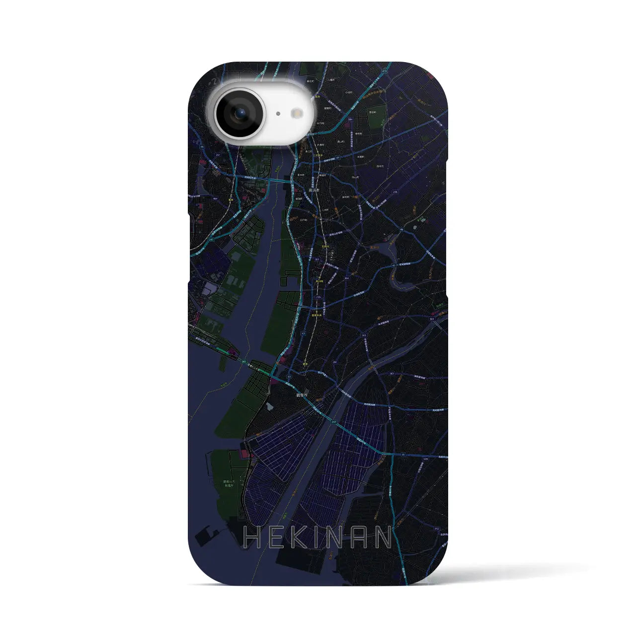 【碧南(愛知県)】地図柄iPhoneケース(バックカバータイプ)