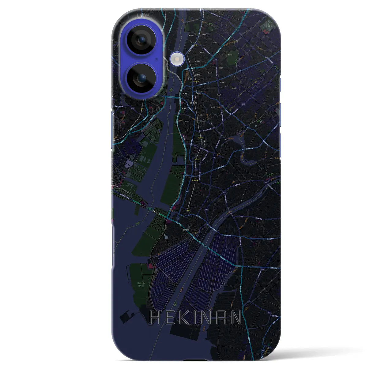 【碧南(愛知県)】地図柄iPhoneケース(バックカバータイプ)