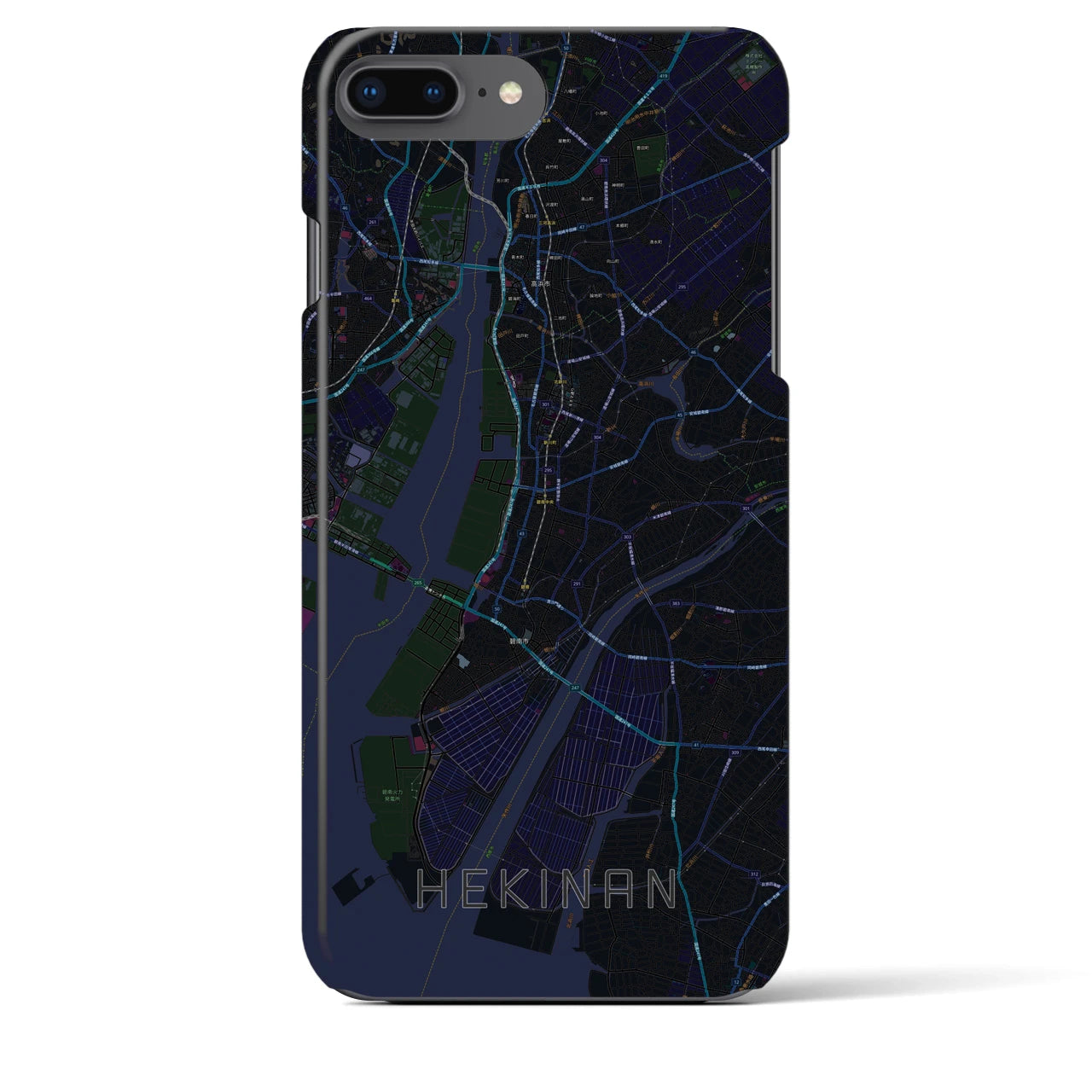 【碧南(愛知県)】地図柄iPhoneケース(バックカバータイプ)