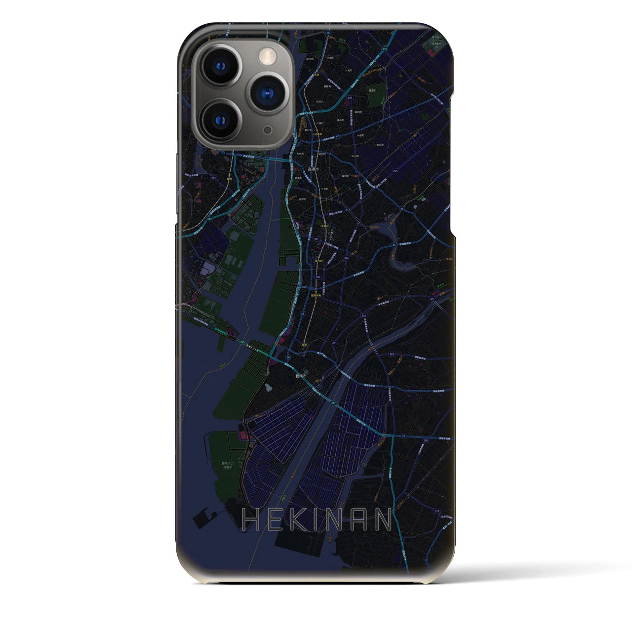 【碧南(愛知県)】地図柄iPhoneケース(バックカバータイプ)