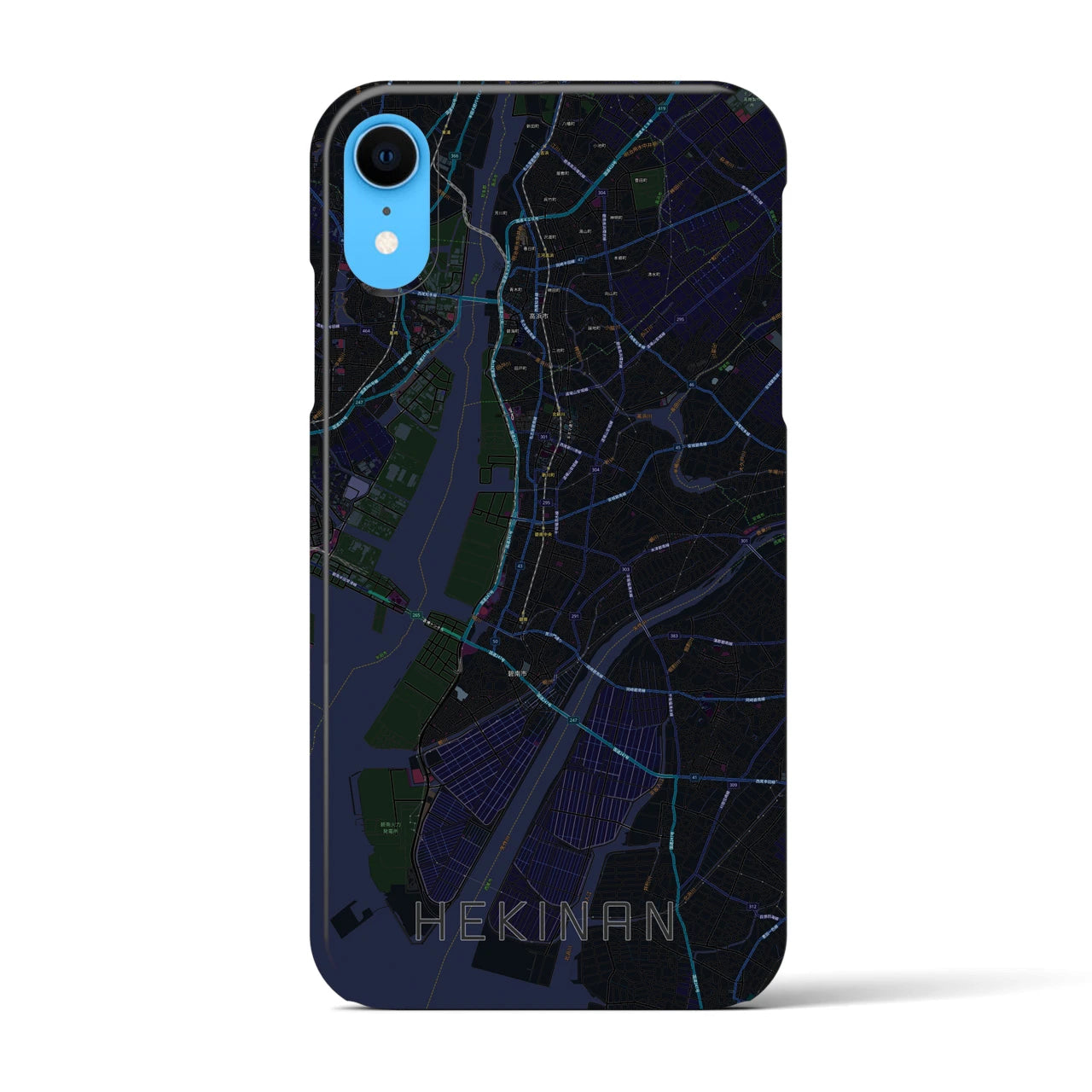 【碧南(愛知県)】地図柄iPhoneケース(バックカバータイプ)