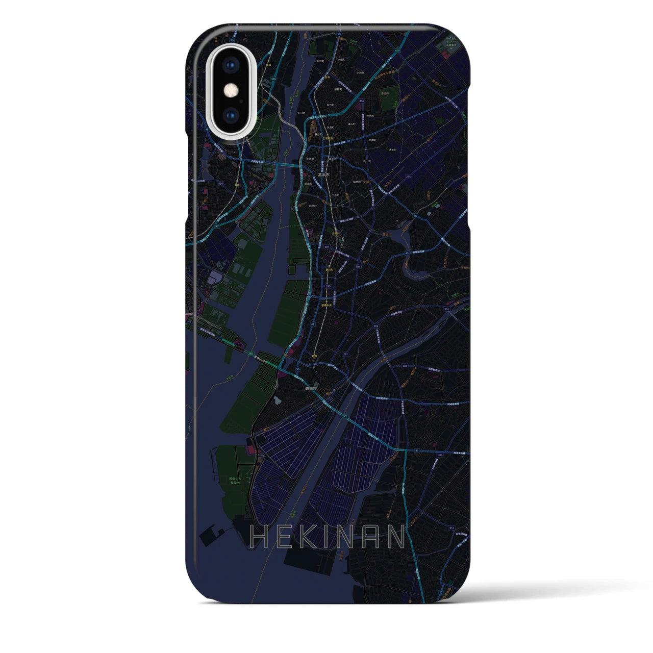 【碧南(愛知県)】地図柄iPhoneケース(バックカバータイプ)