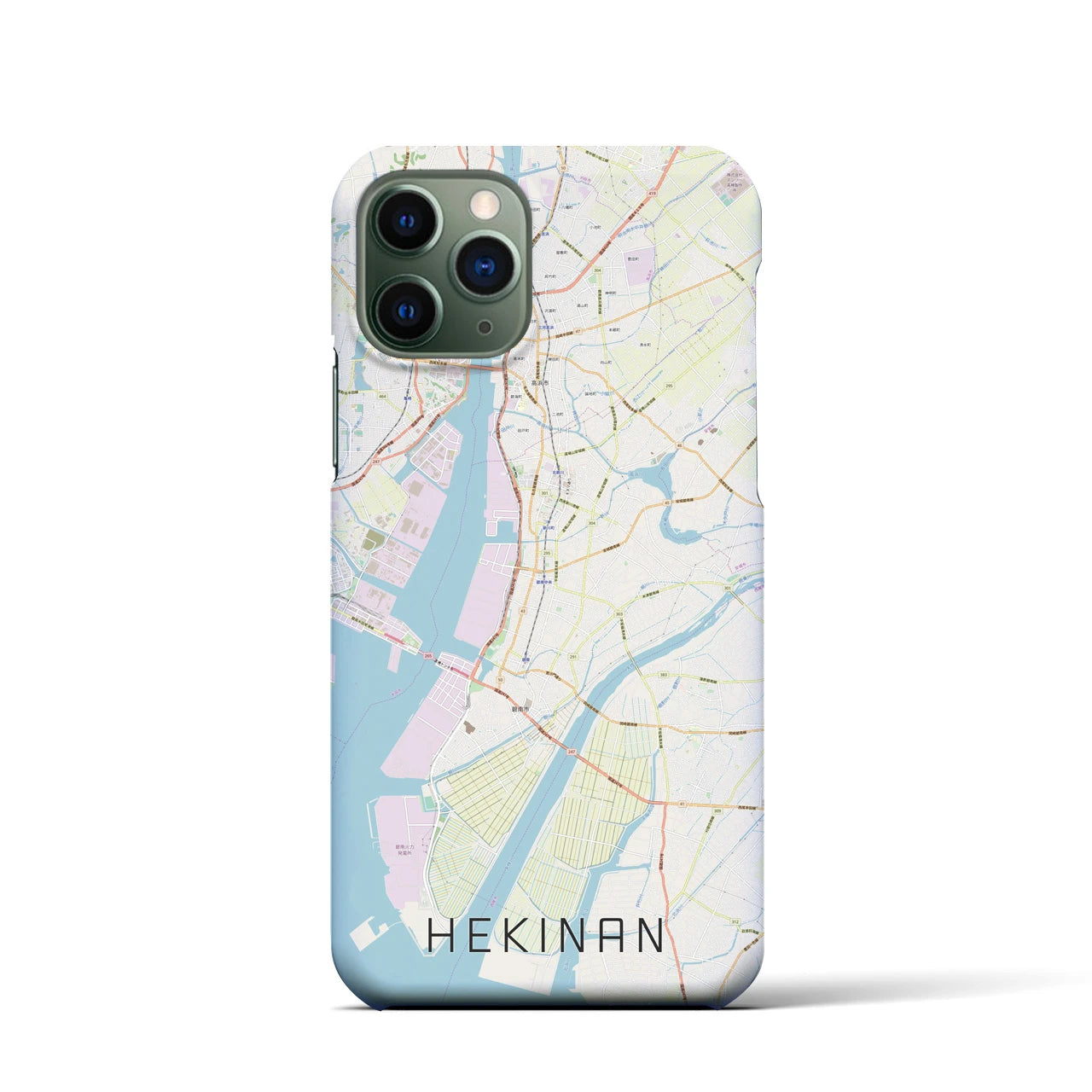 【碧南(愛知県)】地図柄iPhoneケース(バックカバータイプ)