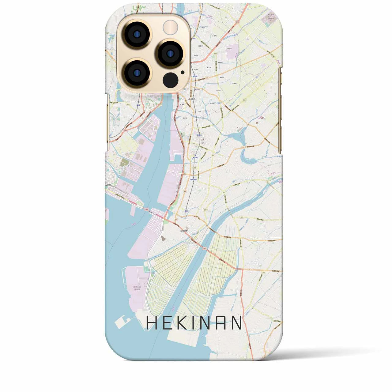 【碧南(愛知県)】地図柄iPhoneケース(バックカバータイプ)