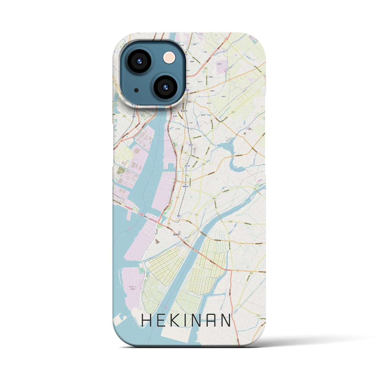 【碧南(愛知県)】地図柄iPhoneケース(バックカバータイプ)