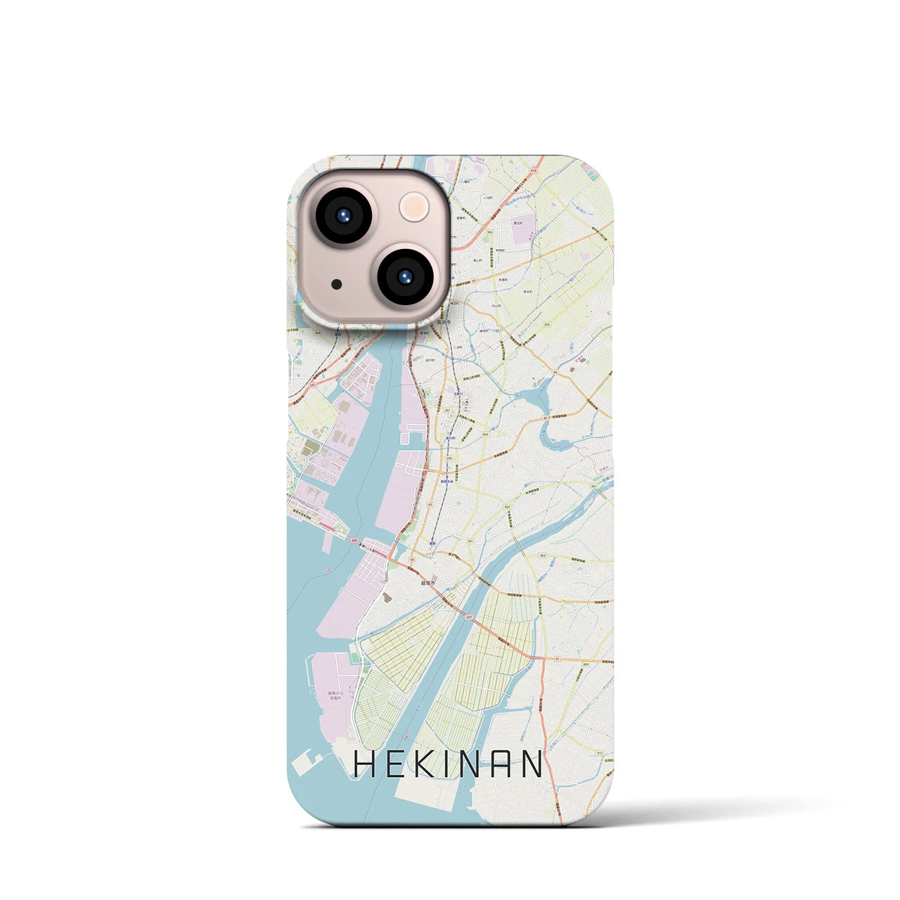 【碧南(愛知県)】地図柄iPhoneケース(バックカバータイプ)