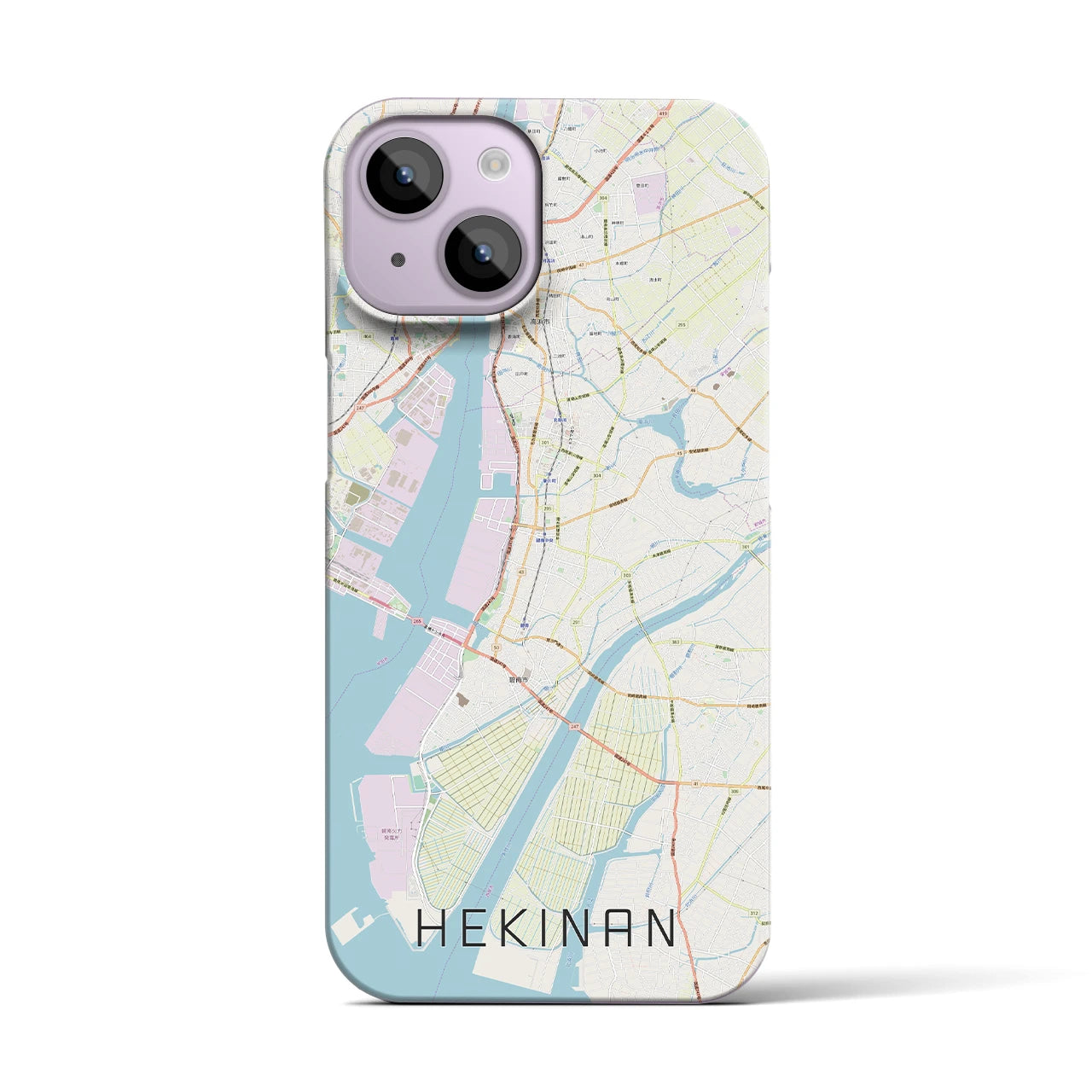 【碧南(愛知県)】地図柄iPhoneケース(バックカバータイプ)