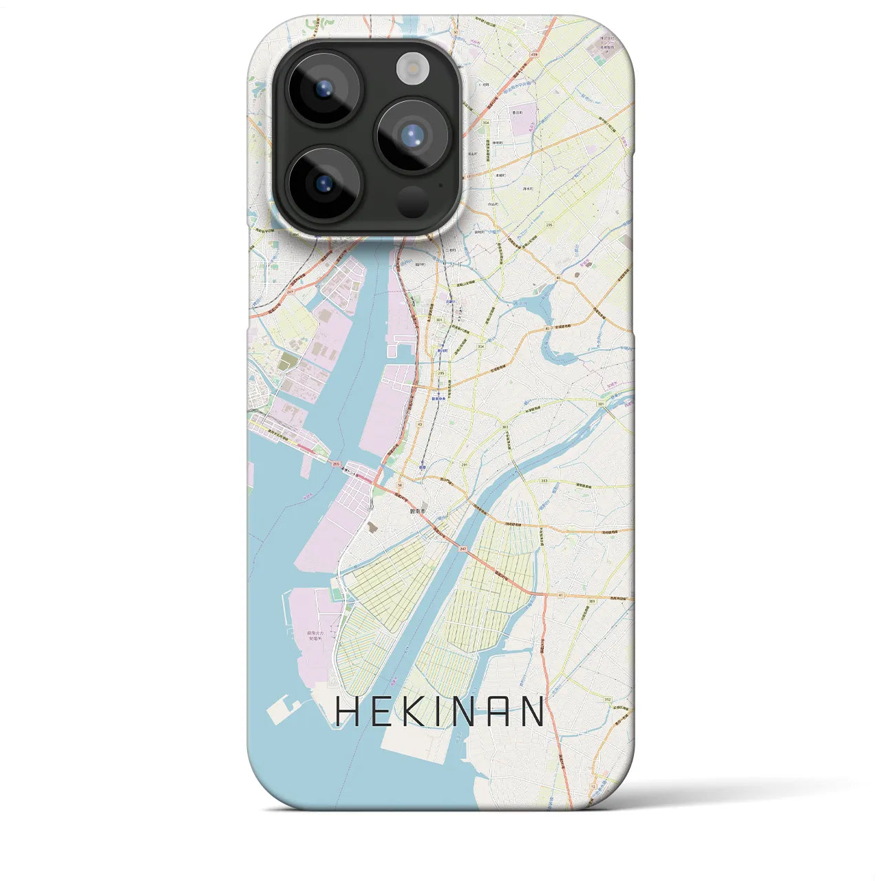 【碧南(愛知県)】地図柄iPhoneケース(バックカバータイプ)