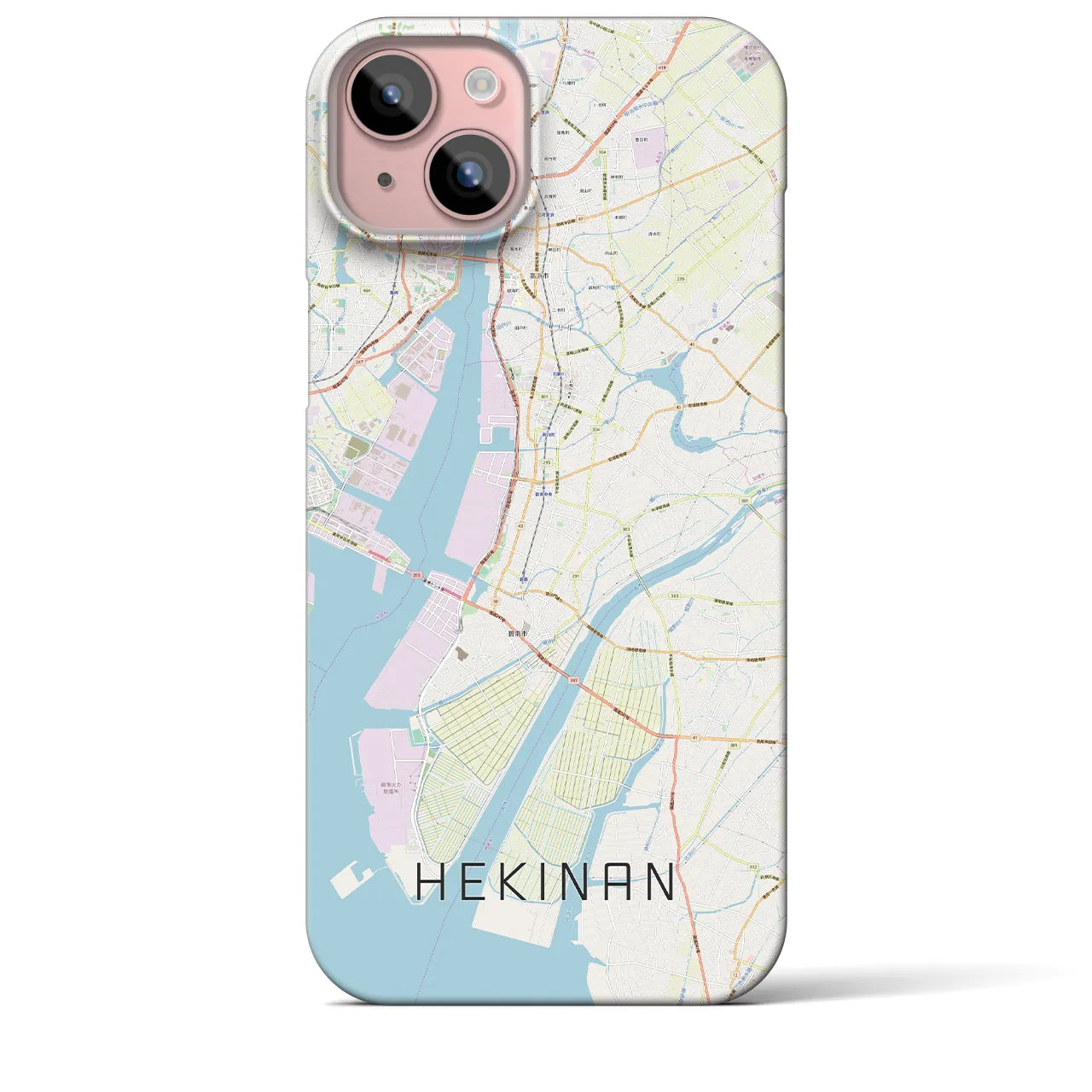 【碧南(愛知県)】地図柄iPhoneケース(バックカバータイプ)
