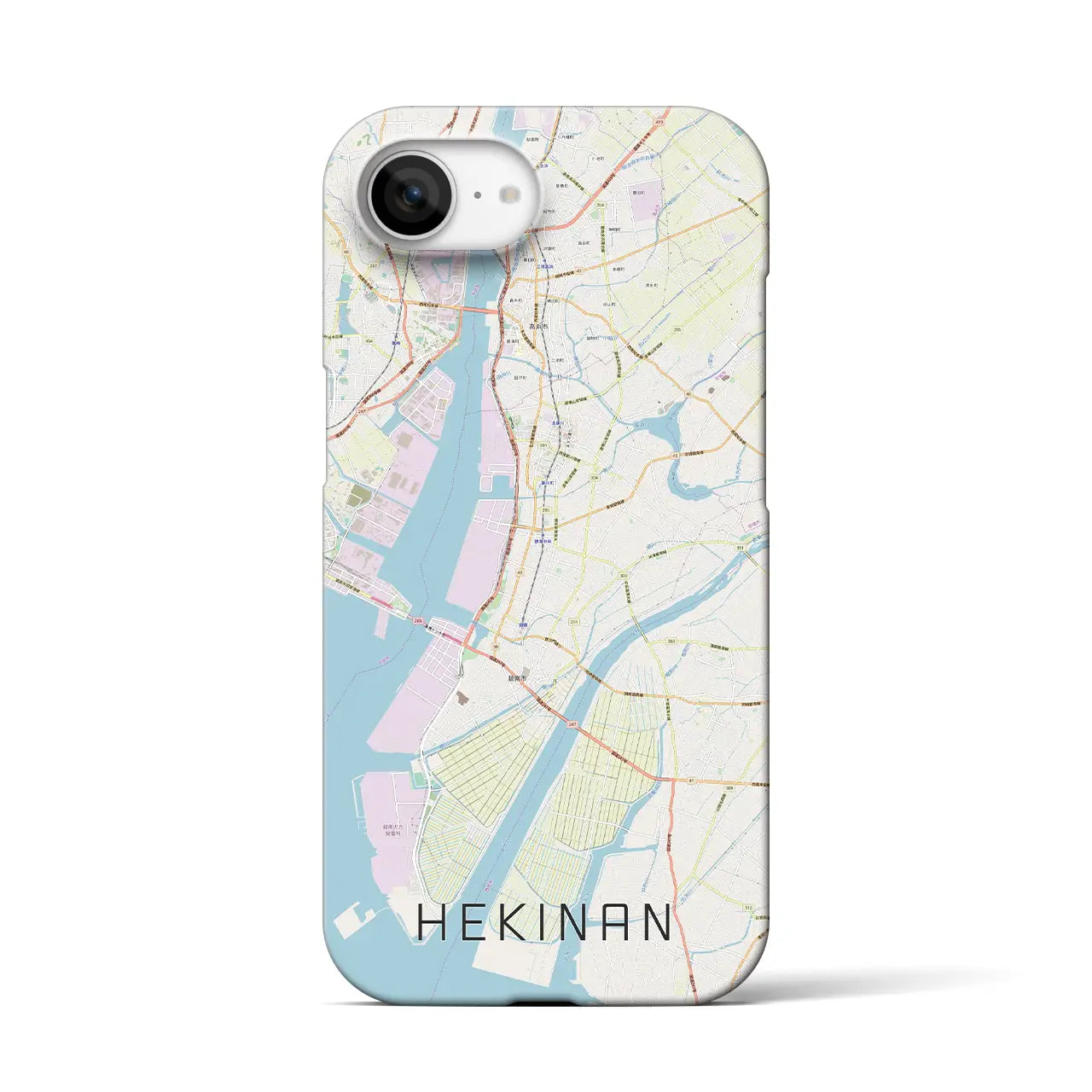 【碧南(愛知県)】地図柄iPhoneケース(バックカバータイプ)