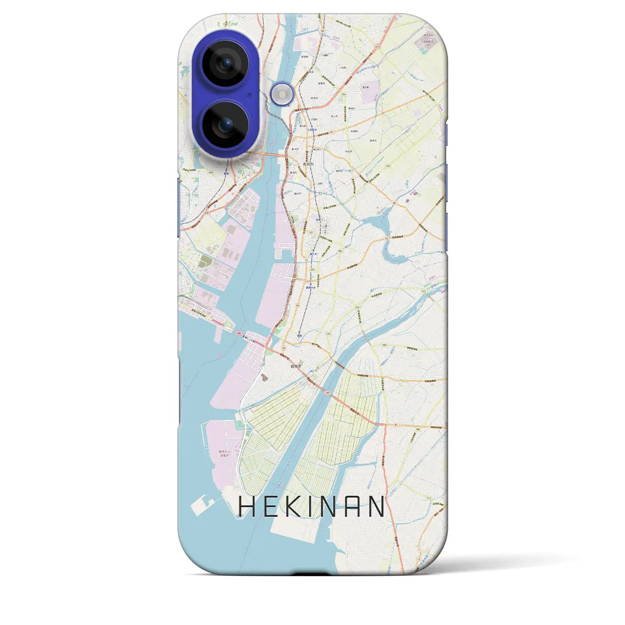 【碧南(愛知県)】地図柄iPhoneケース(バックカバータイプ)