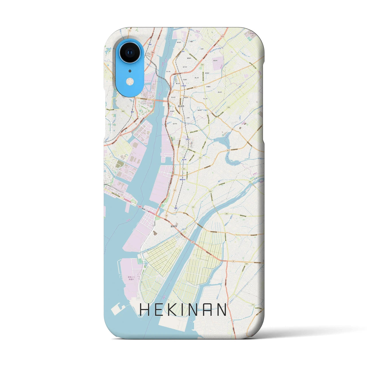 【碧南(愛知県)】地図柄iPhoneケース(バックカバータイプ)