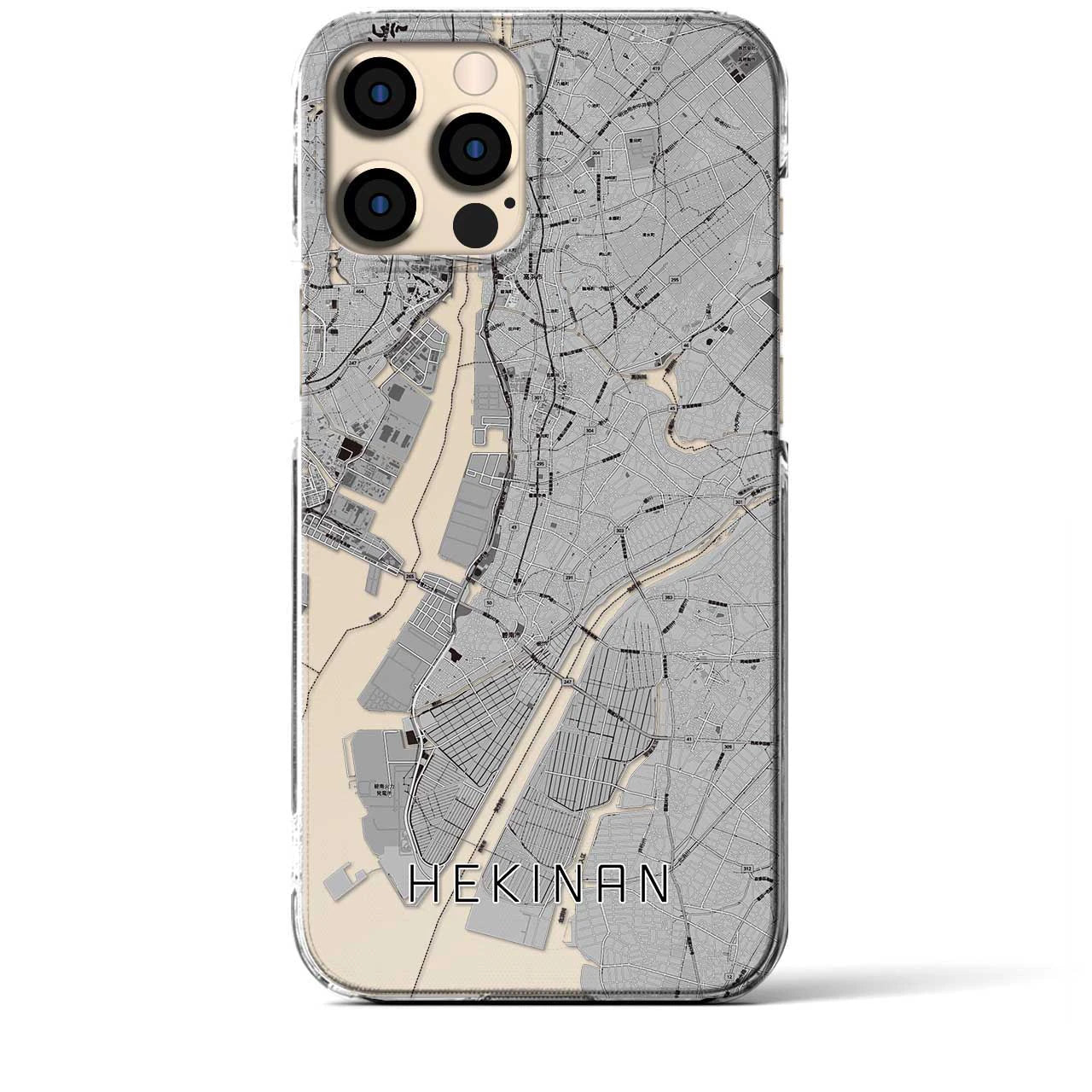 【碧南(愛知県)】地図柄iPhoneケース(クリアタイプ)