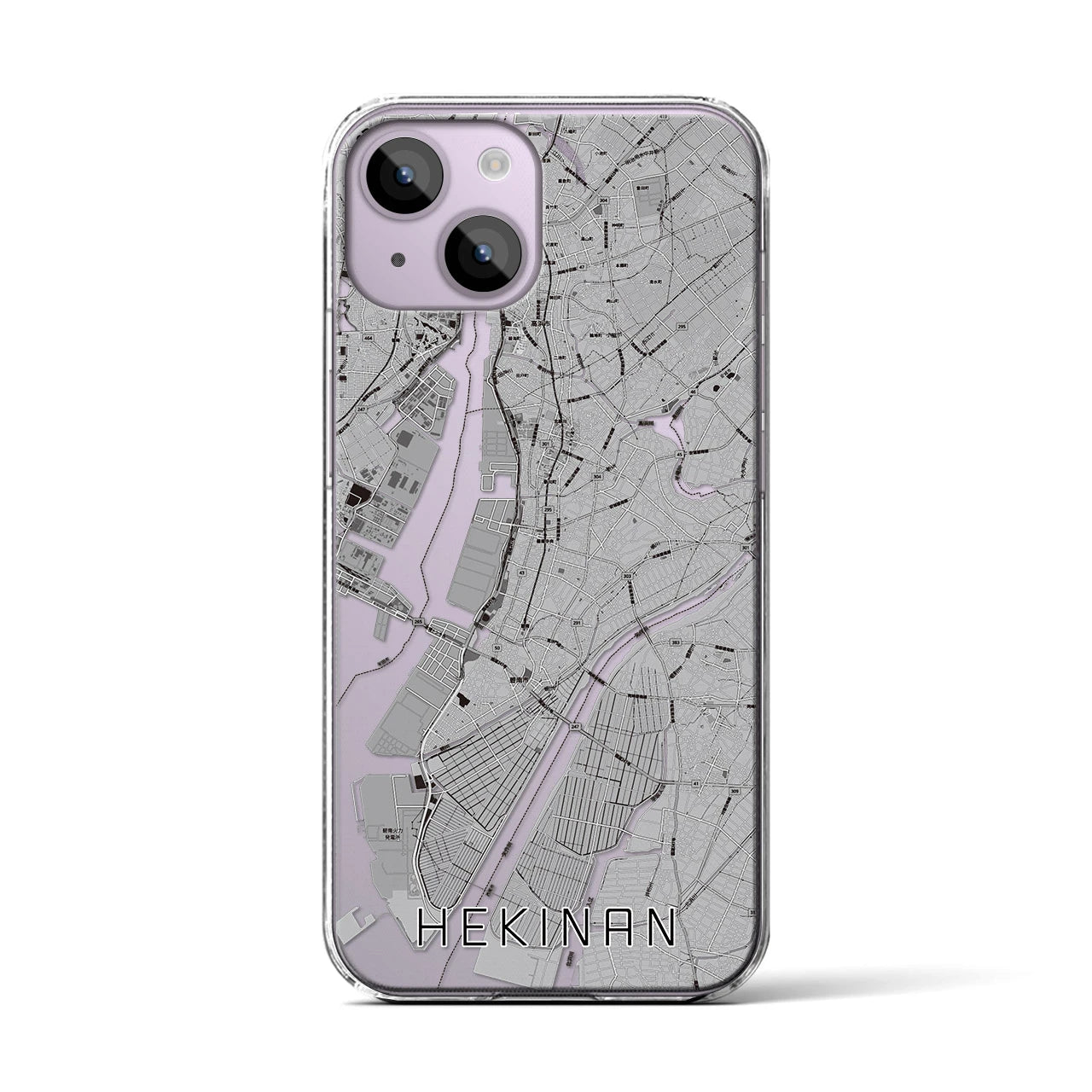 【碧南(愛知県)】地図柄iPhoneケース(クリアタイプ)